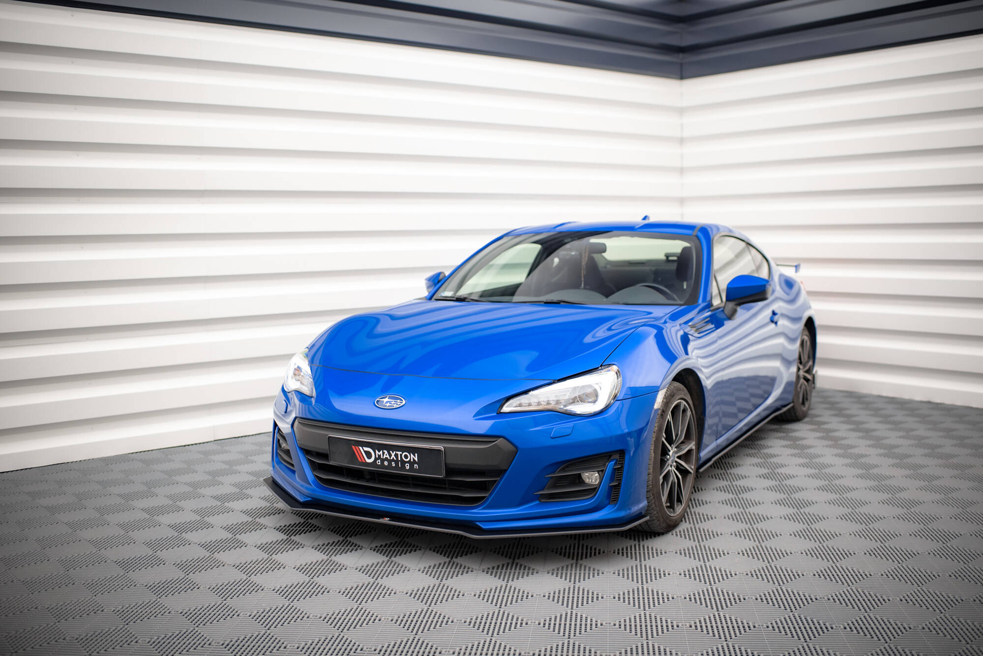Street Pro Spoilerlippe Front Ansatz passend für Subaru BRZ Mk1 FL rot