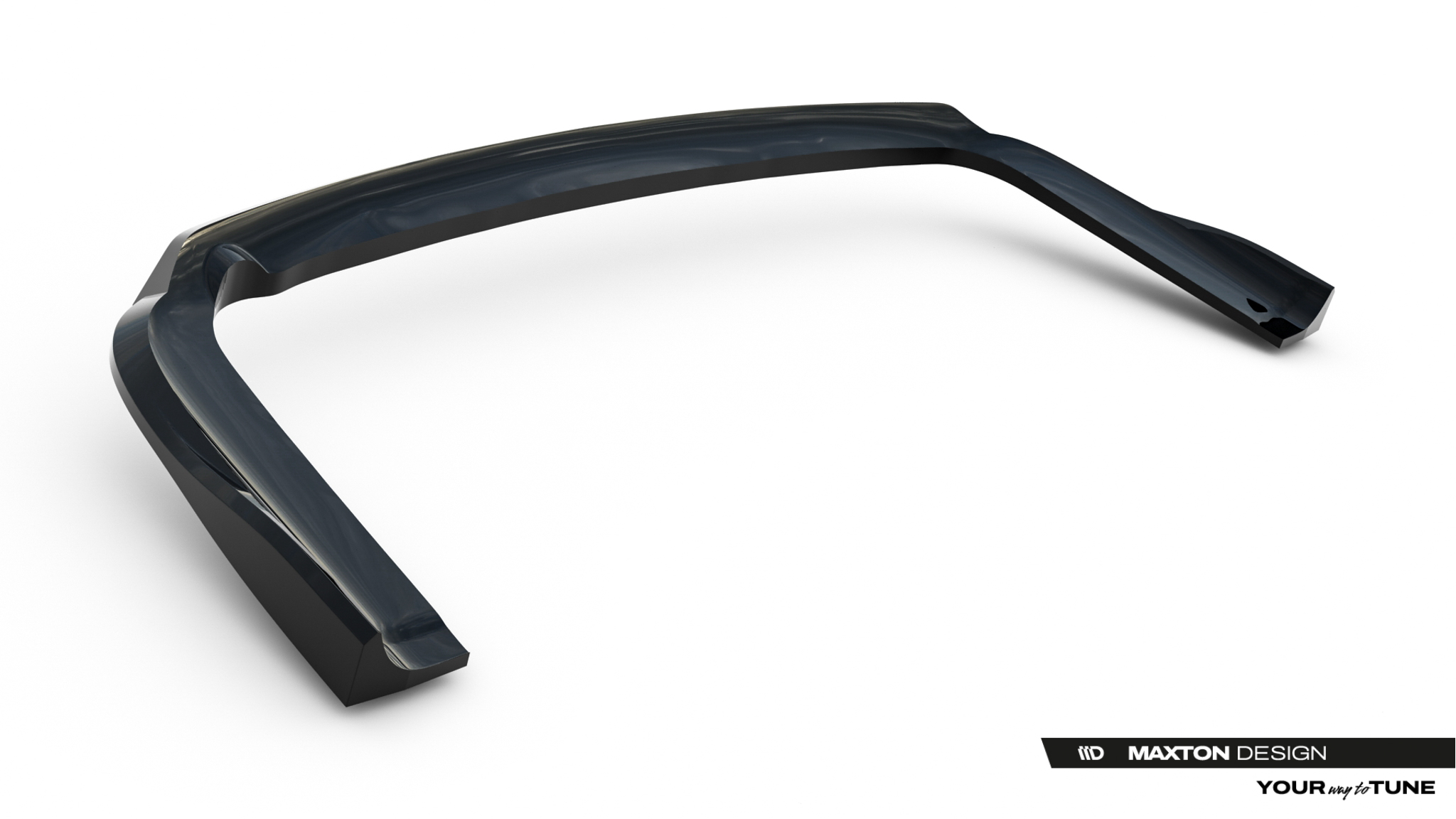 Street+ Mittlerer Diffusor RACE passend für Dodge Grand Caravan Mk5 Facelift schwarz Hochglanz
