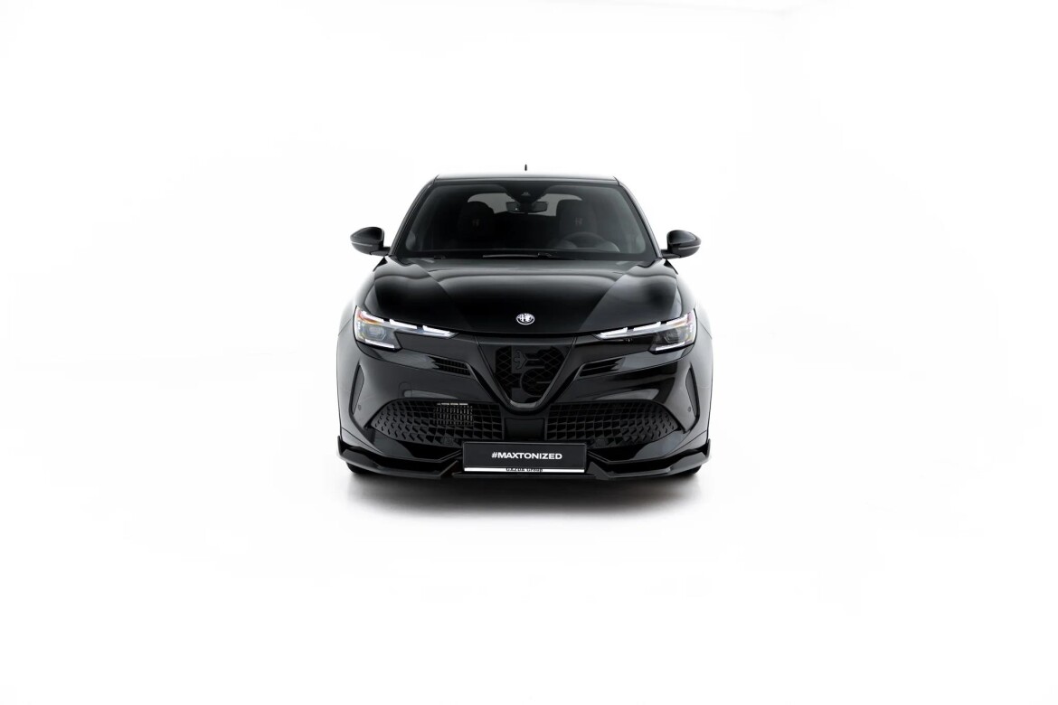 Frontlippe passend für Alfa Romeo Junior Mk1 schwarz Hochglanz
