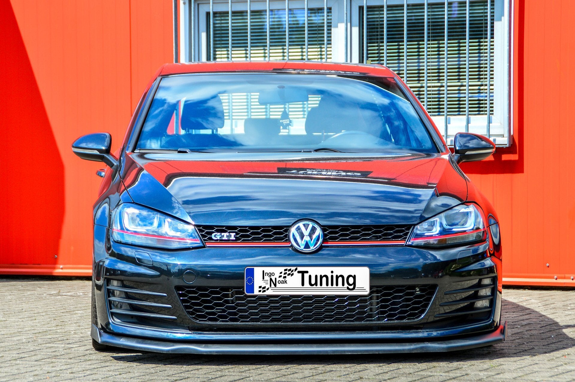 Cup Frontspoilerlippe V2 mit Wing für VW Golf 7 GTI GTD Carbon Optik
