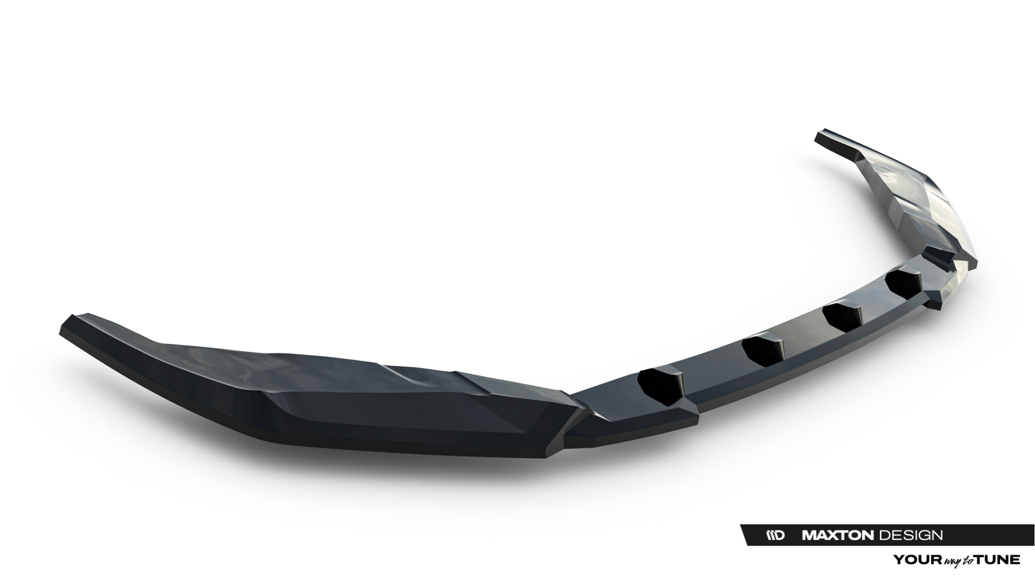 Frontlippe V.1 passend für Lexus IS 500 Mk3 Facelift 2 XE30 schwarz Hochglanz