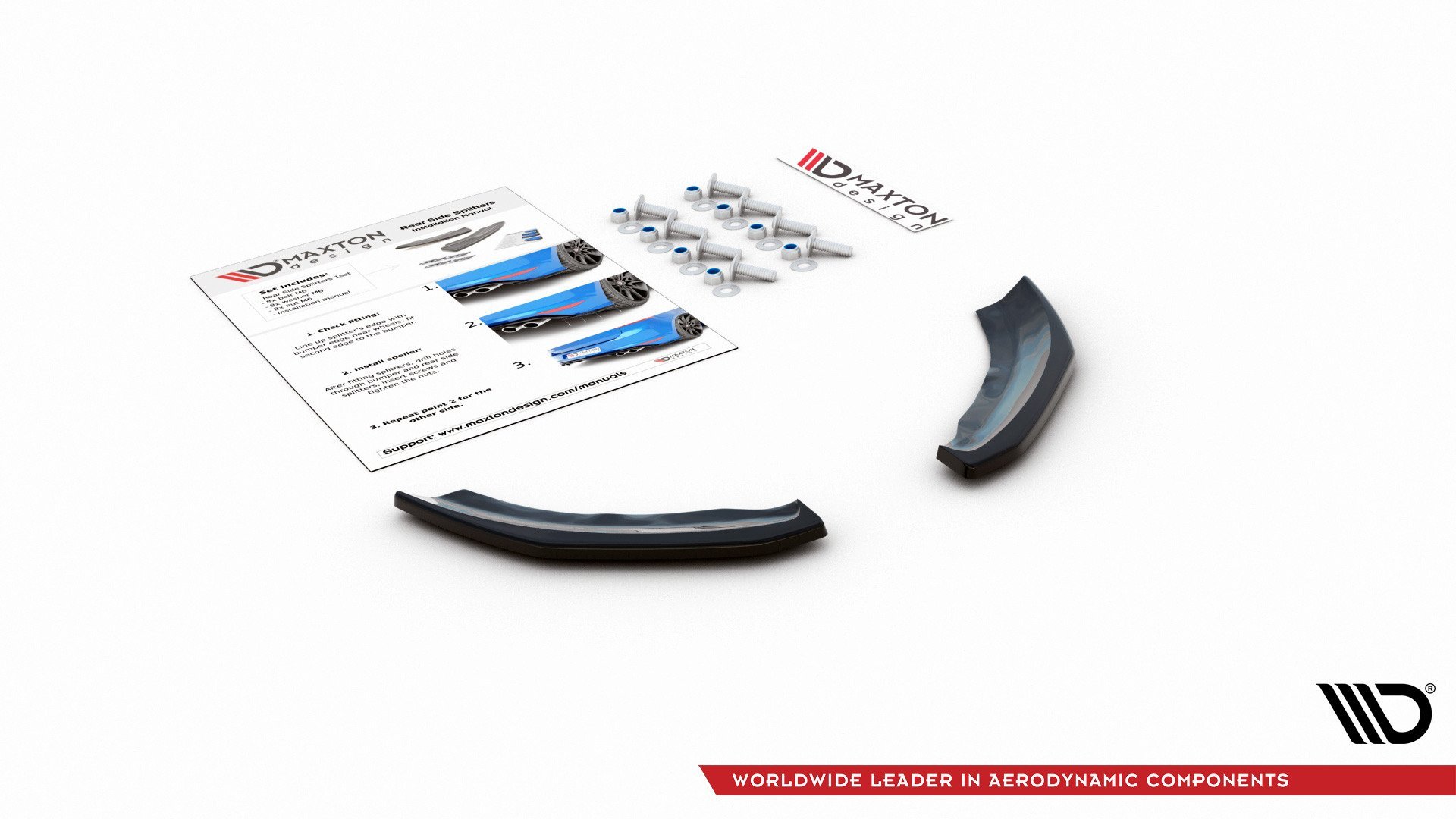 Heck Ansatz Flaps Diffusor für Volkswagen Polo GTI Mk6