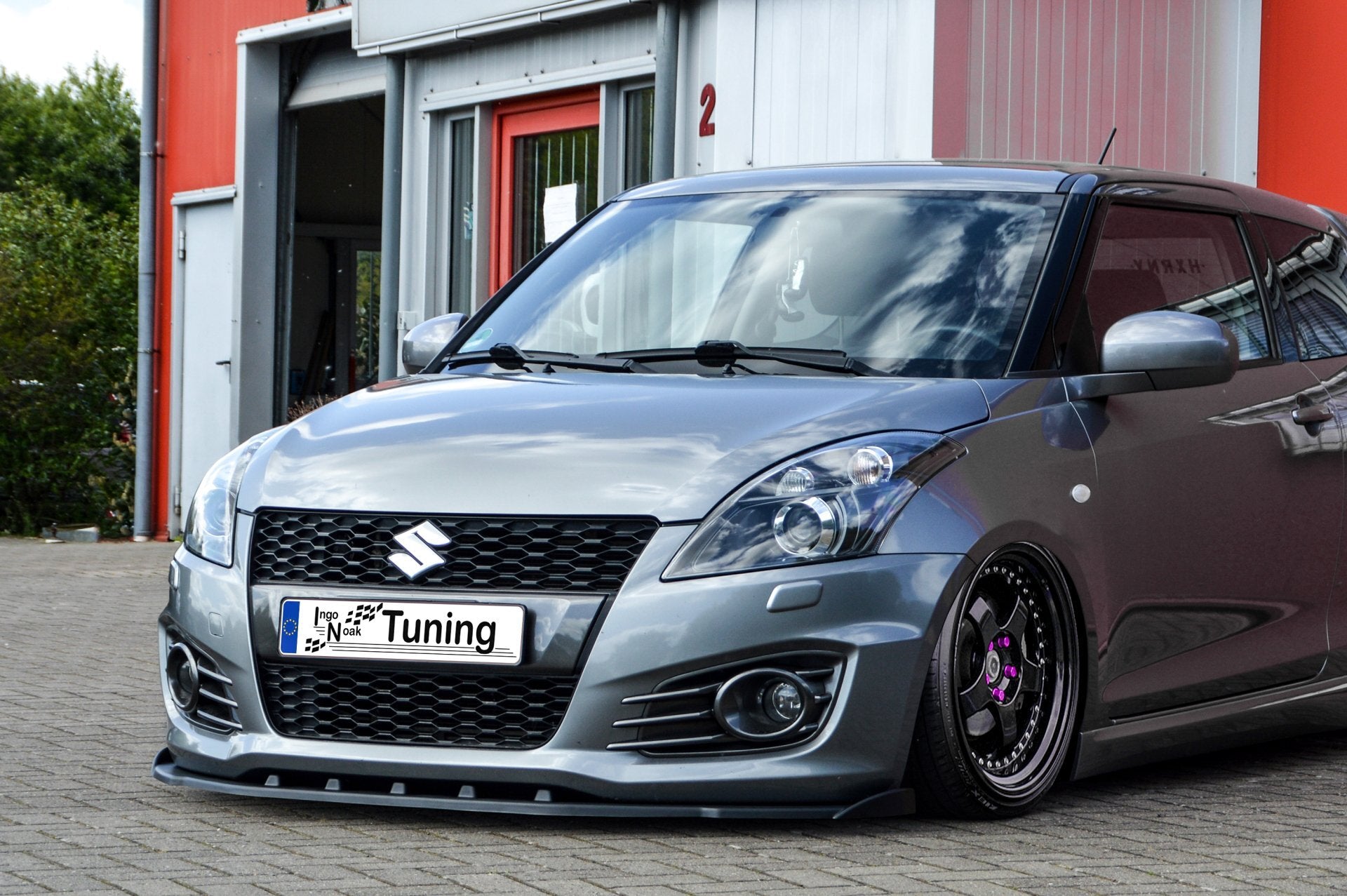 Cuplippe mit Wing für Suzuki Swift Sport FZ/NZ Schwarz Matt