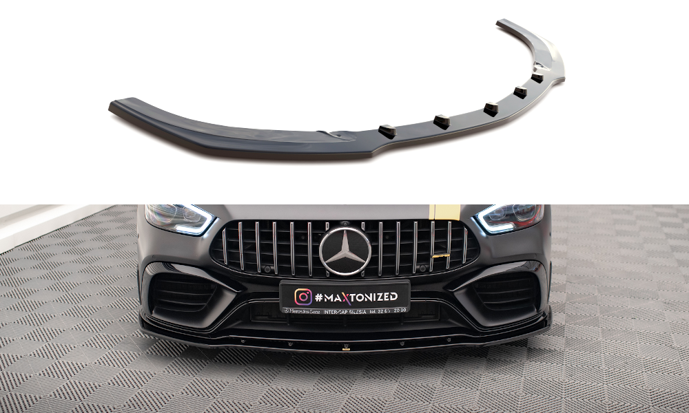 Front Ansatz V.2 für Mercedes-AMG GT 63S 4 Door Coupe Aero X290 schwarz Hochglanz
