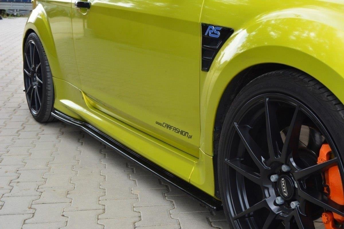 Street+ Seitenschweller Leisten passend für Ford Focus RS Mk2 schwarz Hochglanz