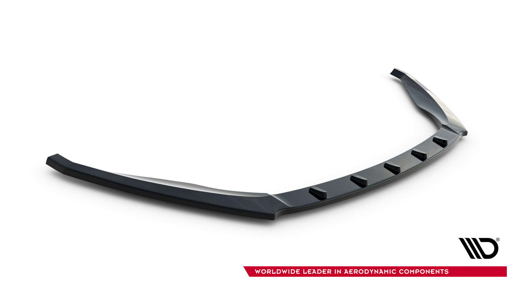 Street+ Spoilerlippe Front Ansatz V.1 passend für Skoda Octavia RS Mk3 schwarz Hochglanz