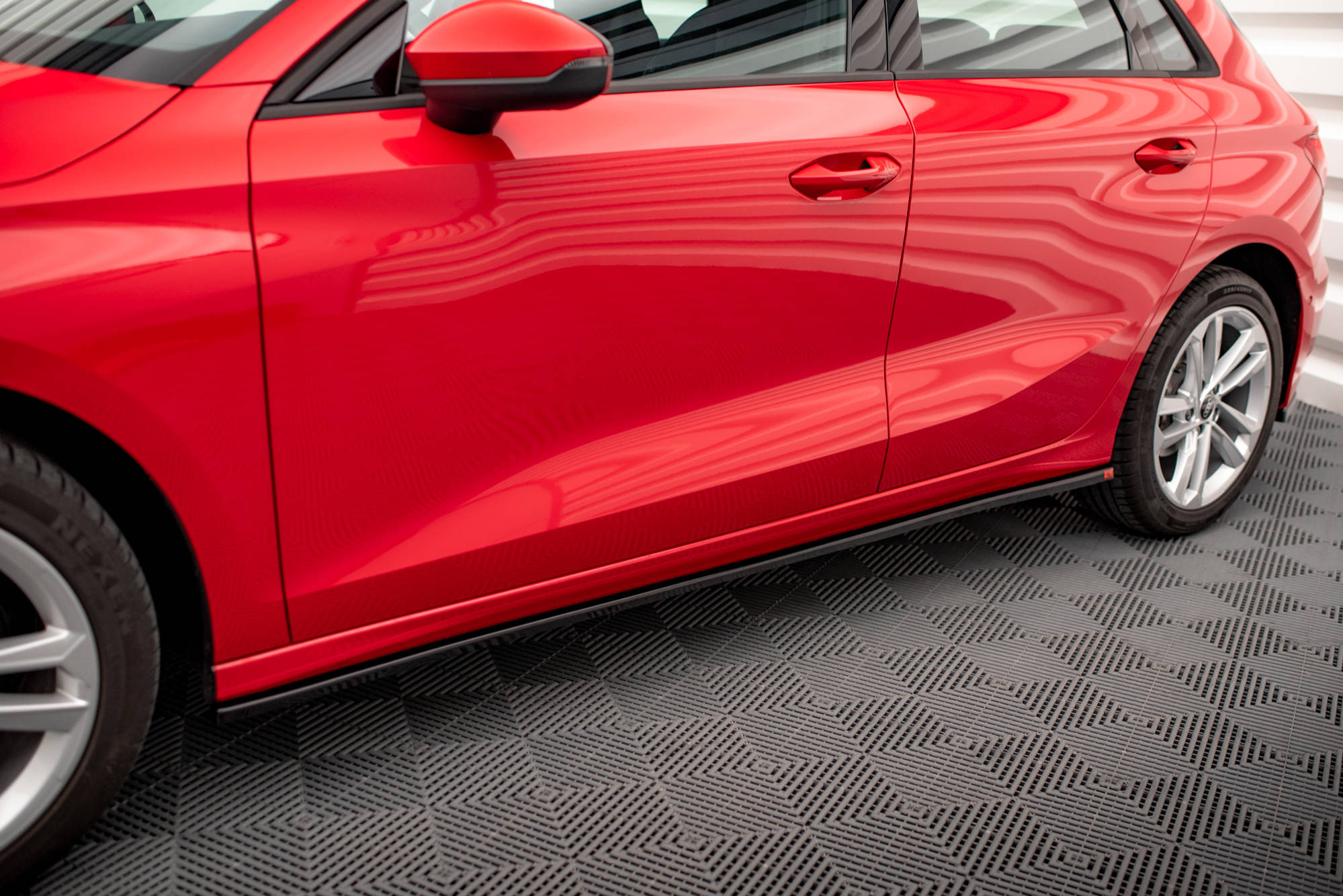 Street+ Seitenschweller Leisten passend für Audi A3 8Y Carbon Look