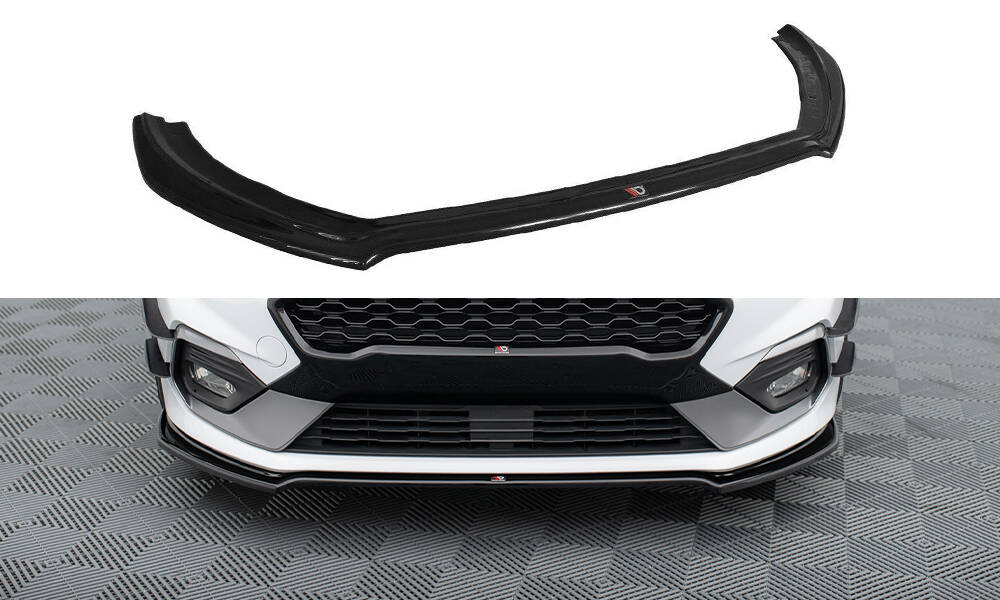 Front Ansatz V.1 für Ford Fiesta Mk8 ST / ST-Line schwarz Hochglanz