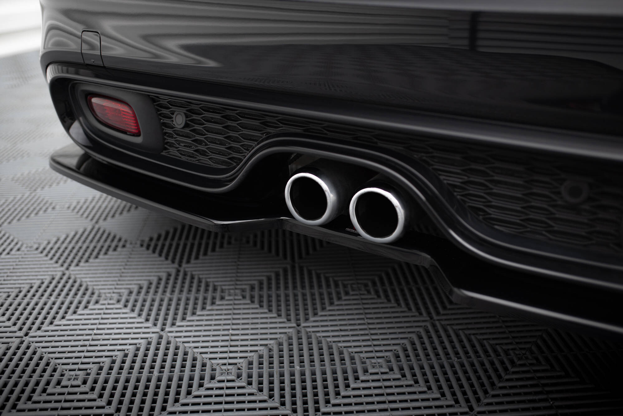 Heckansatz Mini Cooper S F56 / F56 Facelift schwarz Hochglanz