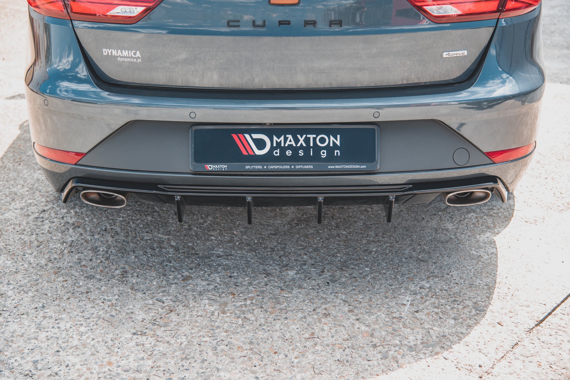 Diffusor Heck Ansatz V.2 für Seat Leon Cupra ST Mk3 FL