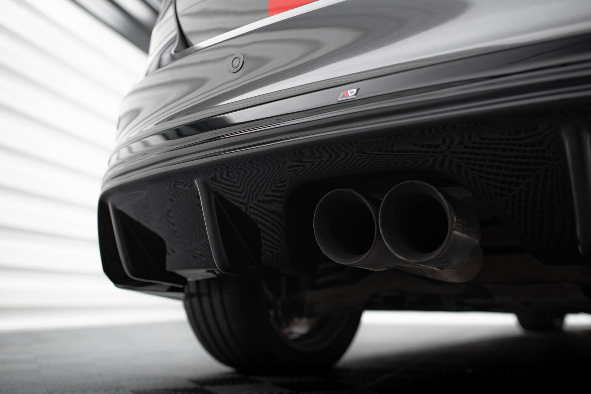 Street+ Heck Ansatz Diffusor passend für Ford Focus ST Mk3 FL RS-Look schwarz Hochglanz