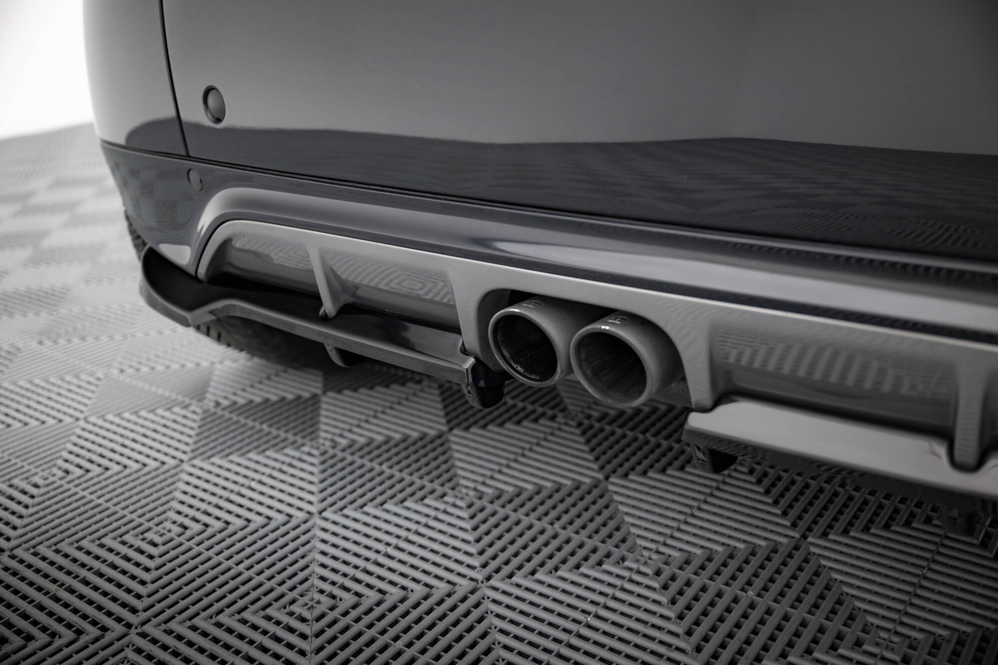 Diffusor Heckansatz passend für Brabus Smart Fortwo C451 FL schwarz Hochglanz