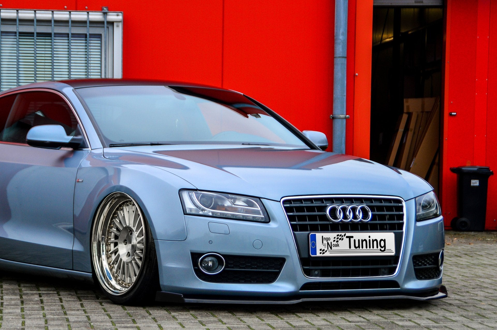 Cup Frontspoilerlippe mit Wing V2 für Audi A5 B8 Bj. 2005-2011 Carbon Optik