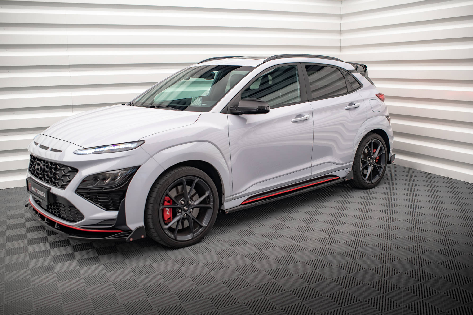 Street+ Seitenschweller Leisten V.1 + Flaps passend für Hyundai Kona N Mk1