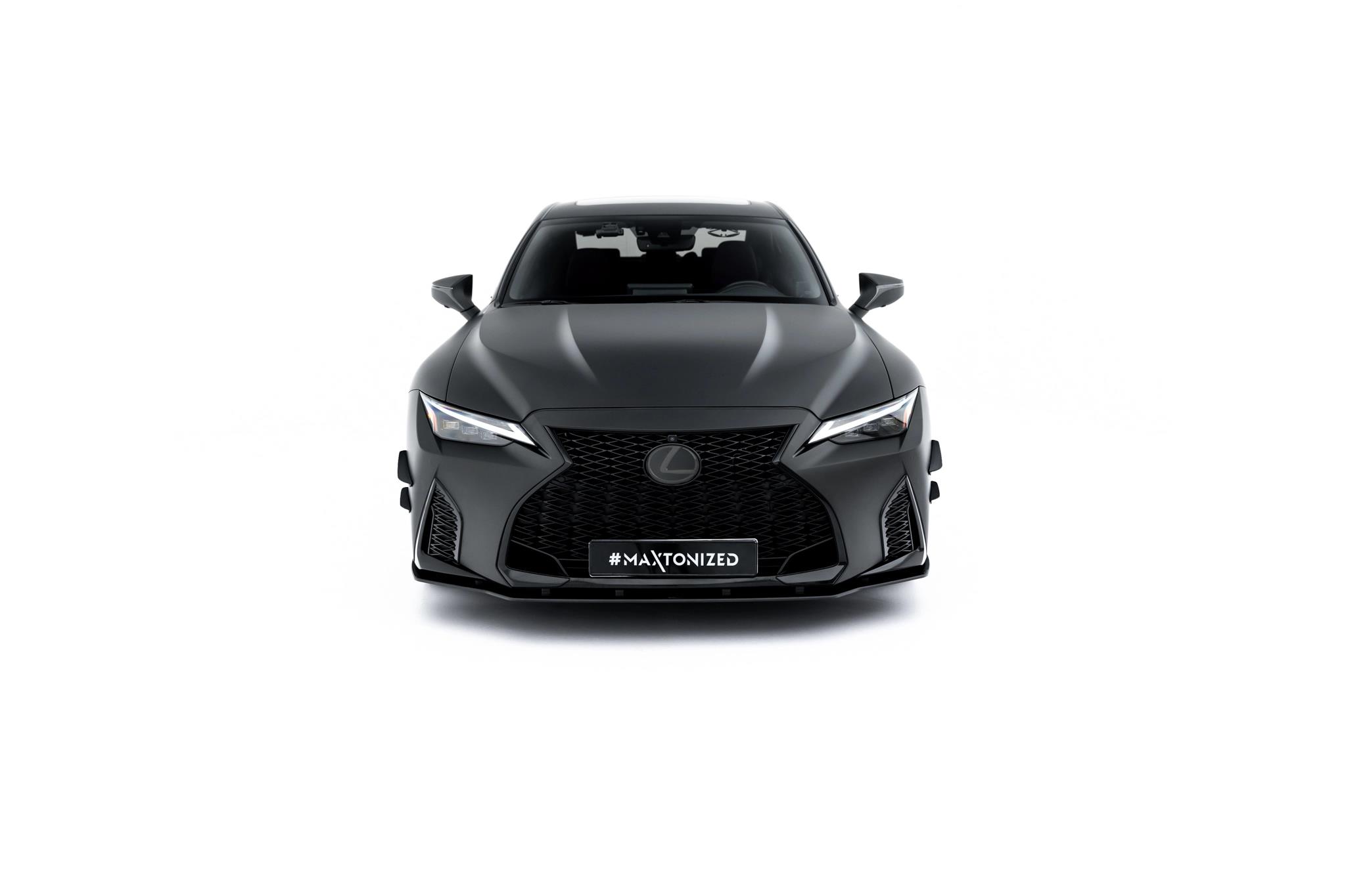 Frontlippe passend für Lexus IS 500 Mk3 Facelift 2 XE30 schwarz matt