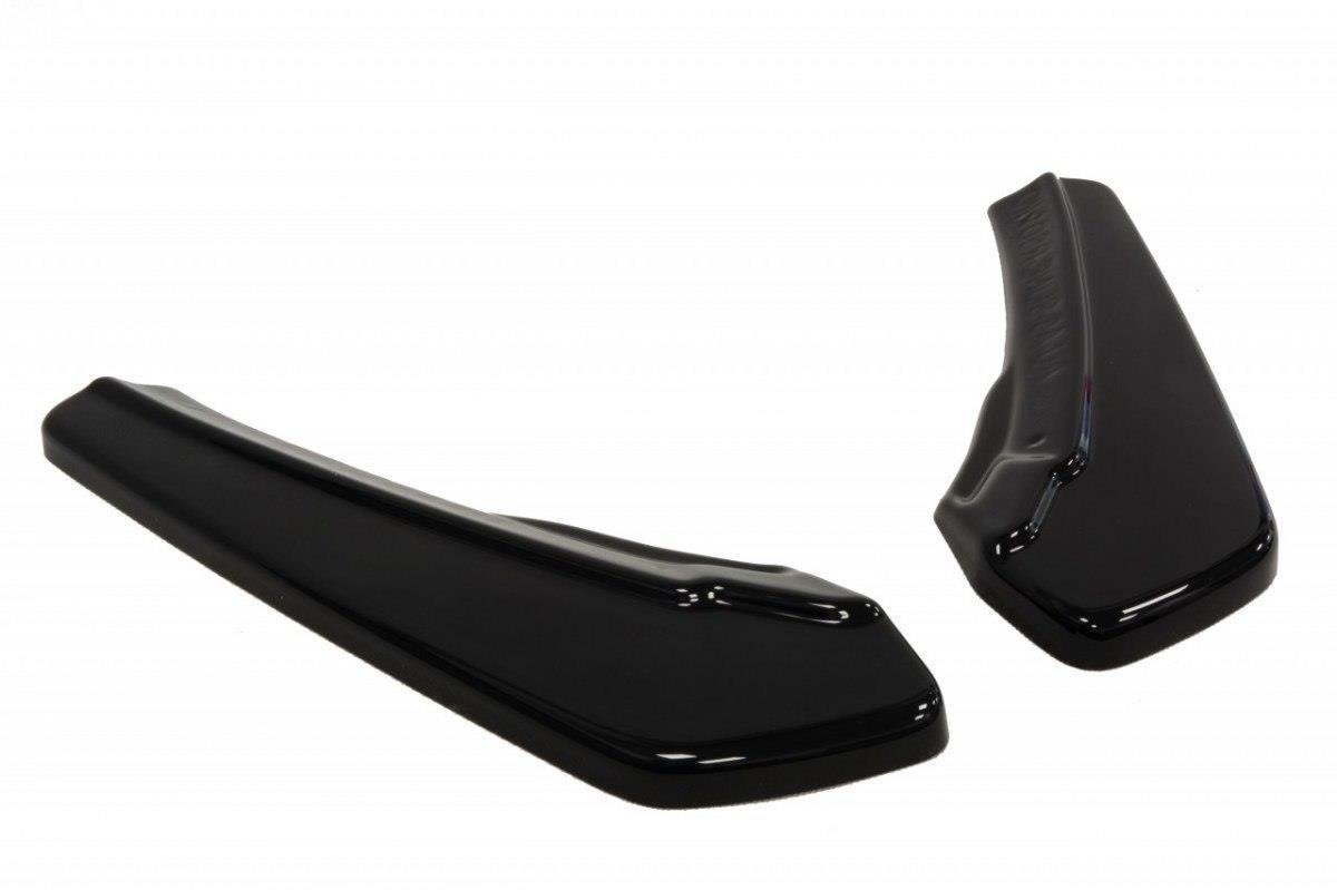 Heck Ansatz Flaps Diffusor für Audi A5 Coupe / Sportback S-Line 8T schwarz Hochglanz