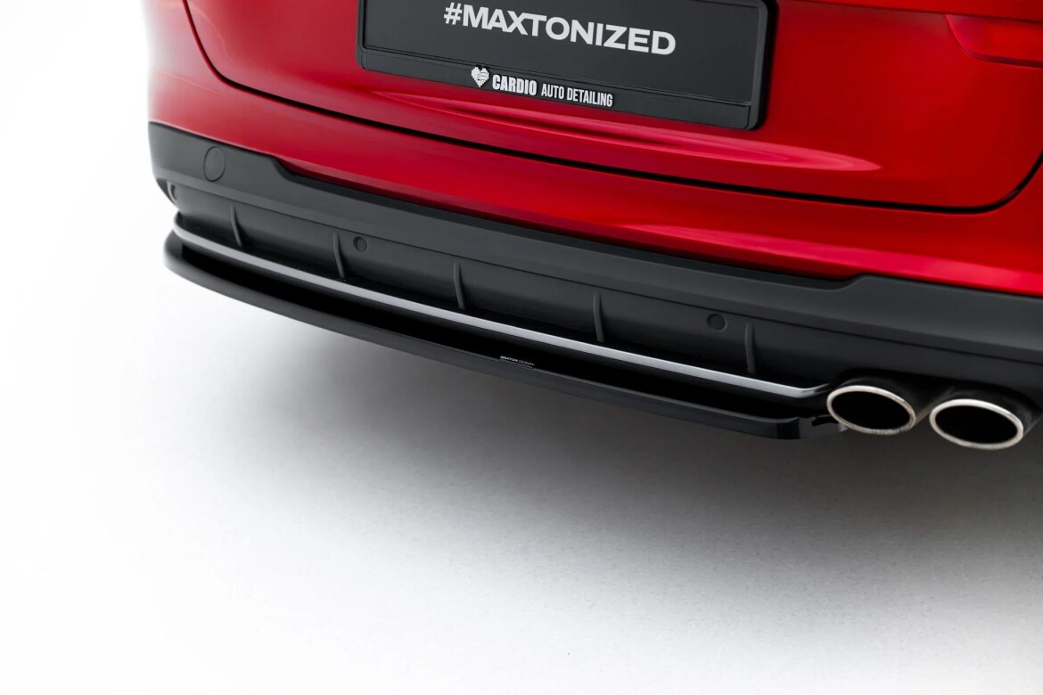 Diffusor Flaps V.1 passend für Hyundai I30 N-Line Wagon Mk3 Facelift schwarz Hochglanz