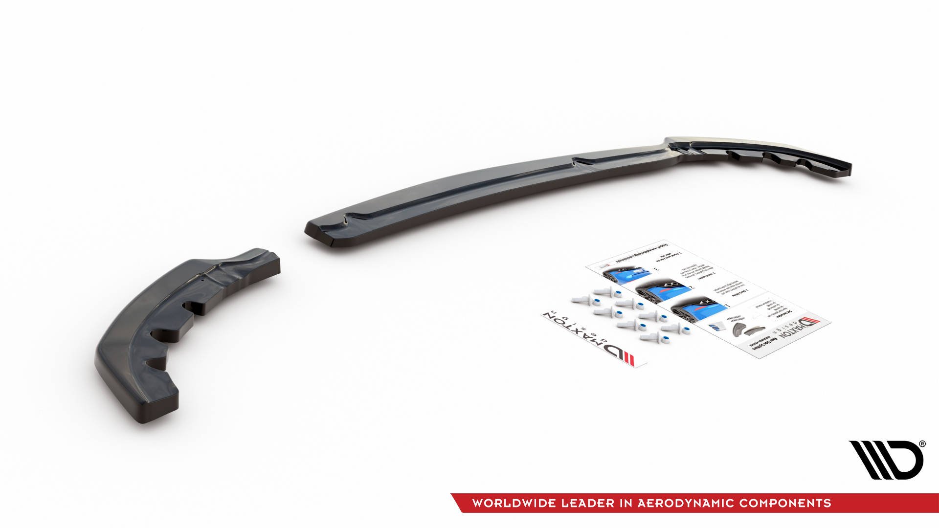 Street+ Heck Ansatz Flaps passend für Peugeot 208 Mk2 schwarz Hochglanz