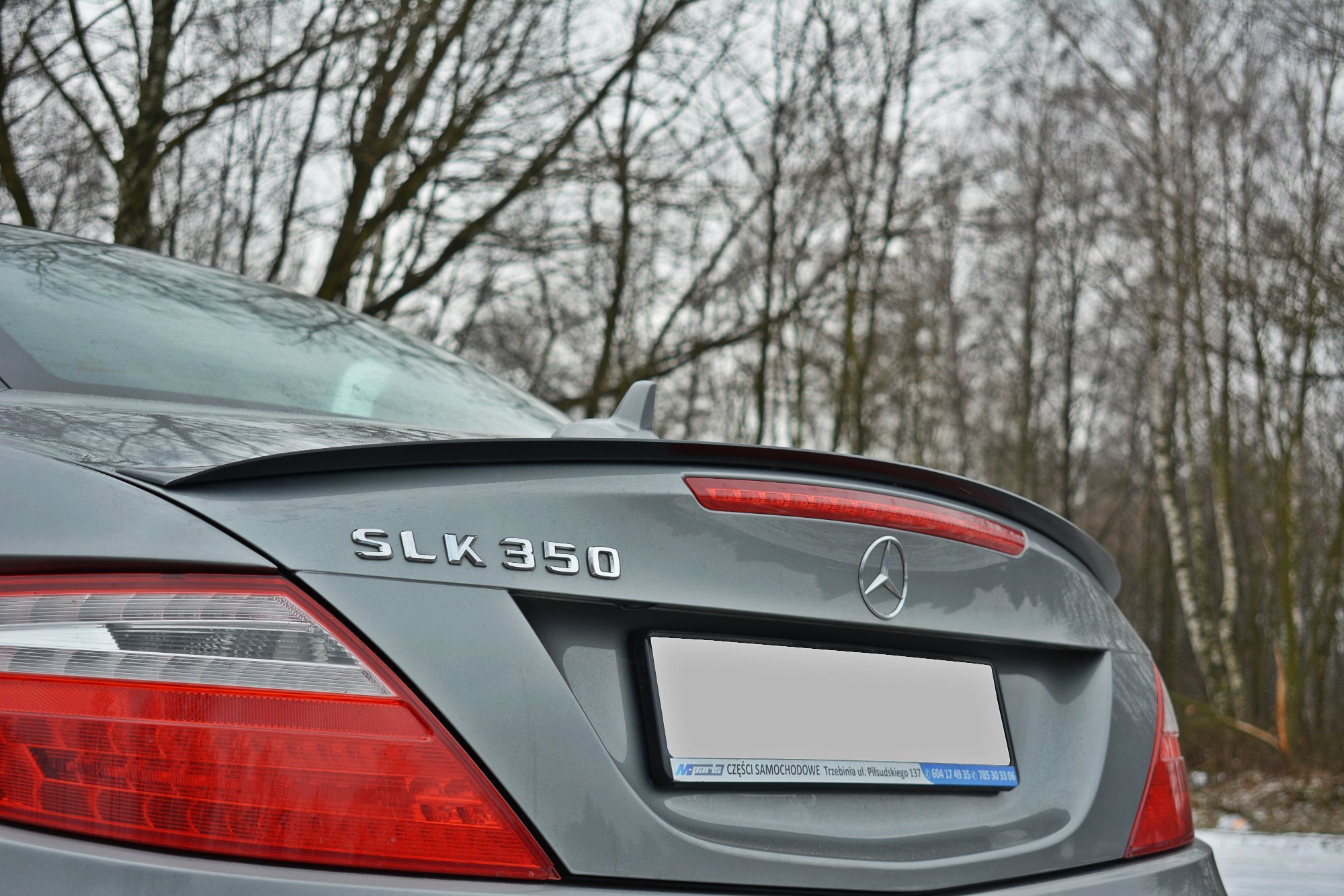 Spoiler CAP für Mercedes-Benz SLK R172 schwarz Hochglanz