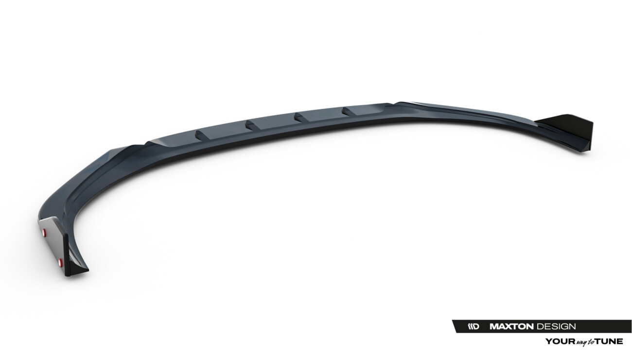 Frontlippe V.1 passend für Hyundai I30 N-Line Wagon Mk3 Facelift schwarz Hochglanz + Flaps matt