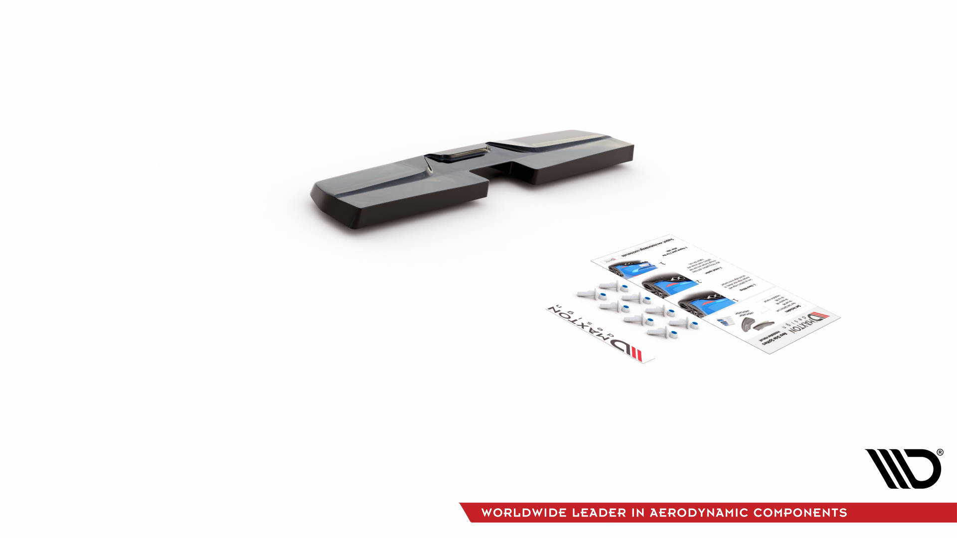 Street+ Mittlerer Diffusor Heck Ansatz passend für Nissan 370Z Nismo FL schwarz Hochglanz