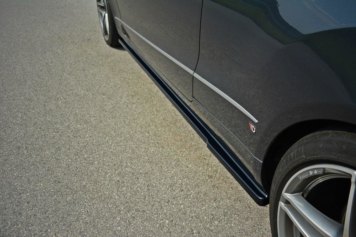 Seitenschweller Ansatz für Mercedes E W212 schwarz matt