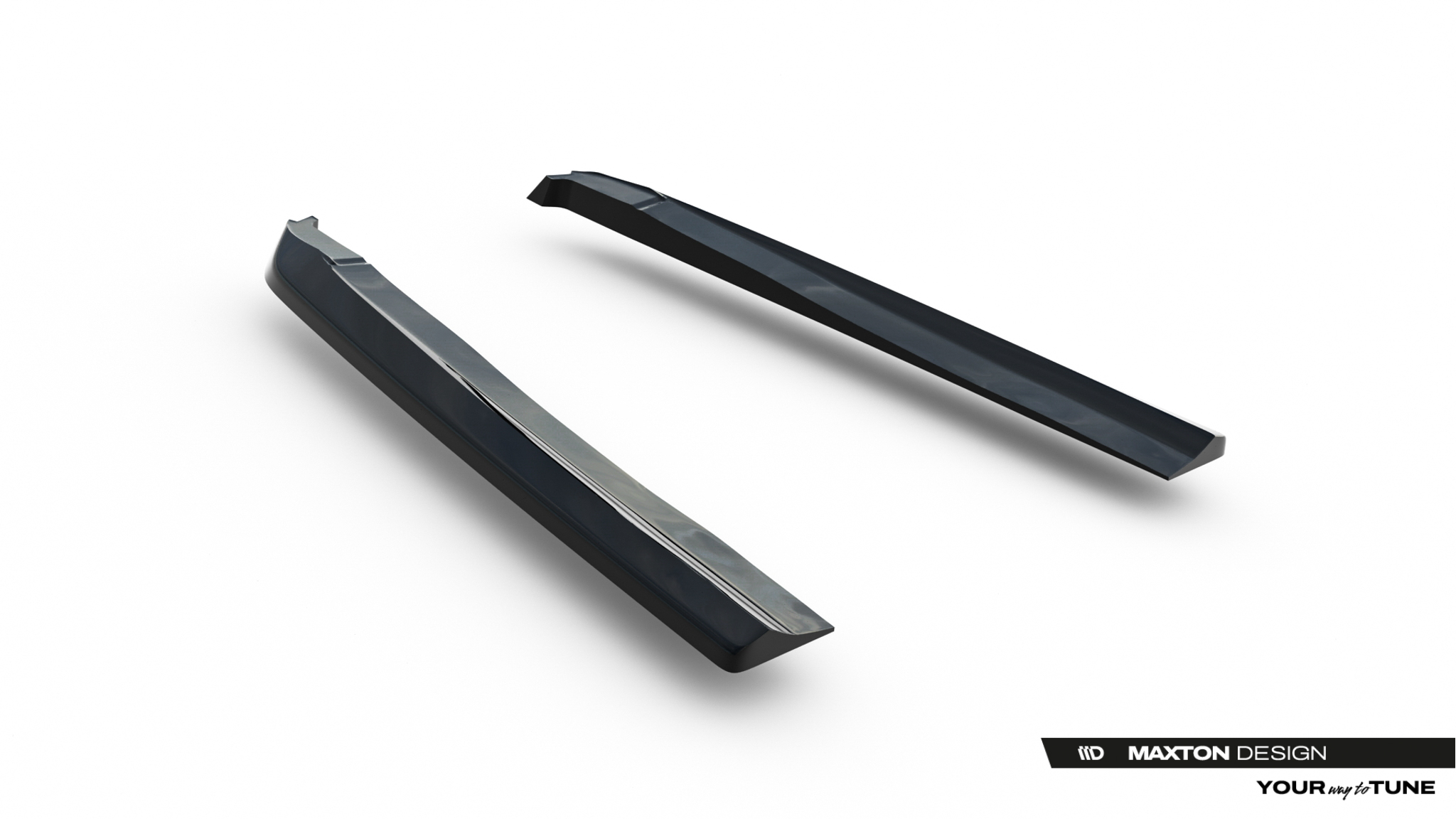 Heck Ansatz Flaps Diffusor passend für Mercedes-Benz S AMG-Line W222 schwarz Hochglanz