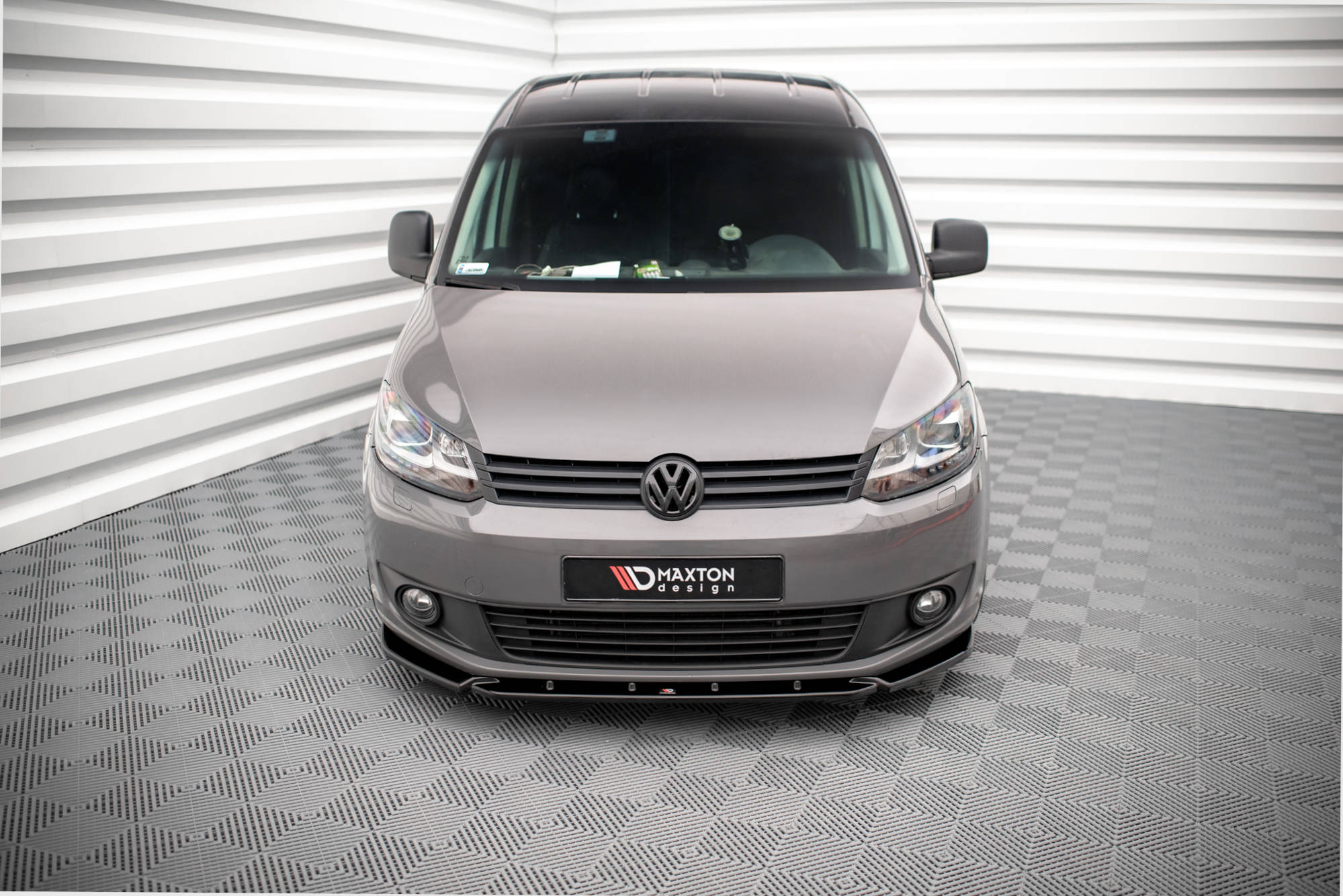 Street+ Spoilerlippe Front Ansatz passend für VW Caddy Mk3 FL schwarz Hochglanz