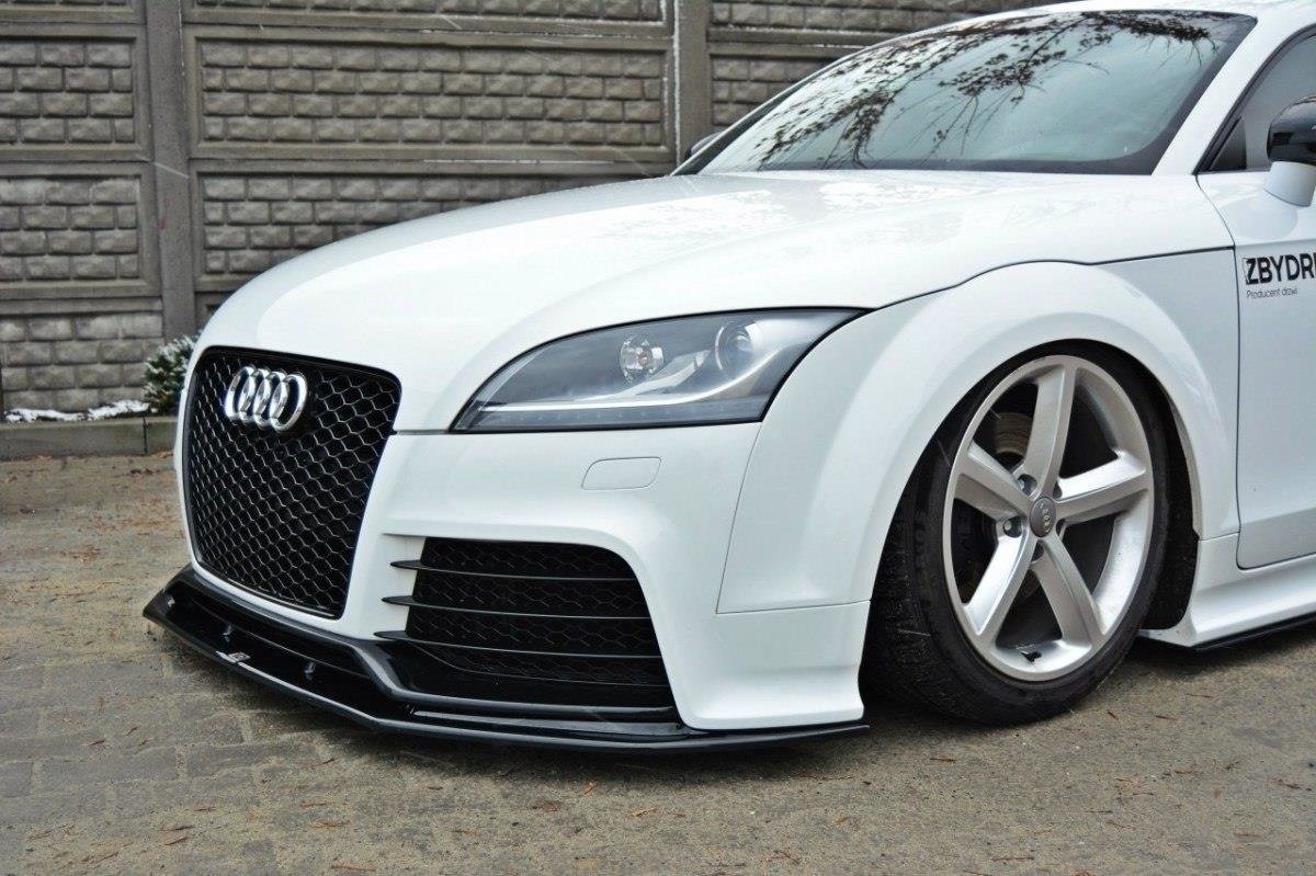 Street+ Spoilerlippe Front Ansatz V.1 passend für Audi TT RS 8J schwarz Hochglanz