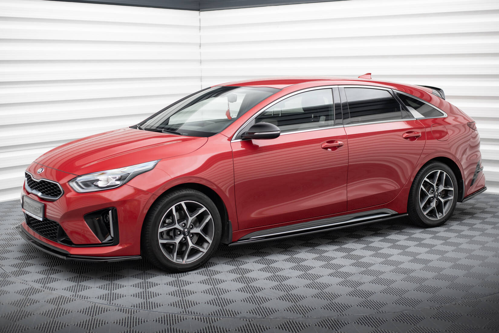 Seitenschweller Ansatz für Kia Ceed GT / GT-Line Mk3 / Proceed Mk1 schwarz Hochglanz