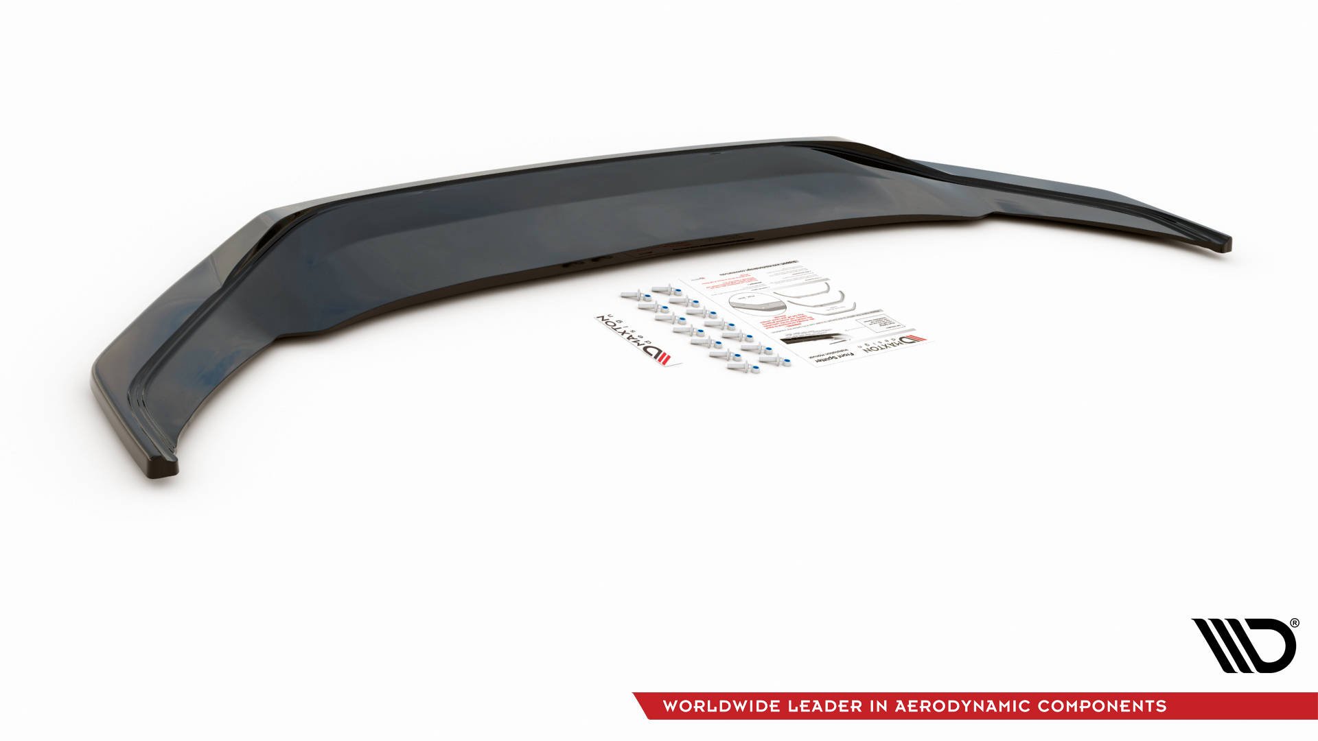 Street+ Spoilerlippe Front Ansatz V.3 passend für VW Arteon R-Line Limousine / Shooting Brake Mk1 FL schwarz Hochglanz