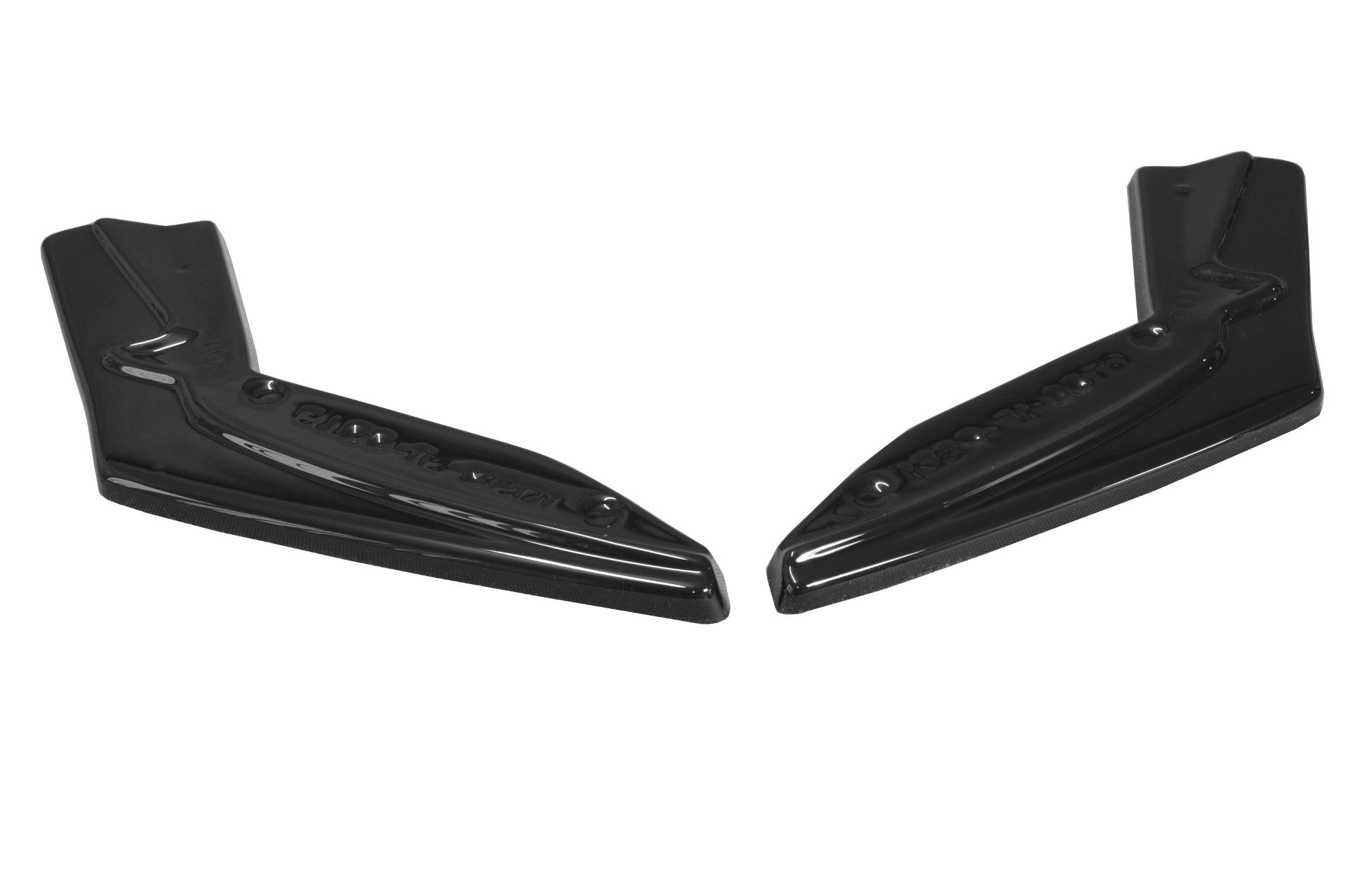 Heck Ansatz Flaps Diffusor V.1 für Toyota GT86 Facelift schwarz Hochglanz