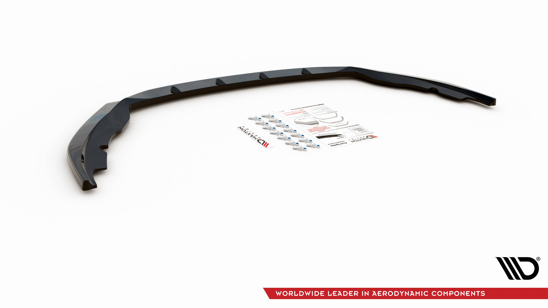 Street+ Spoilerlippe Front Ansatz V.2 passend für Skoda Fabia Mk3 schwarz Hochglanz