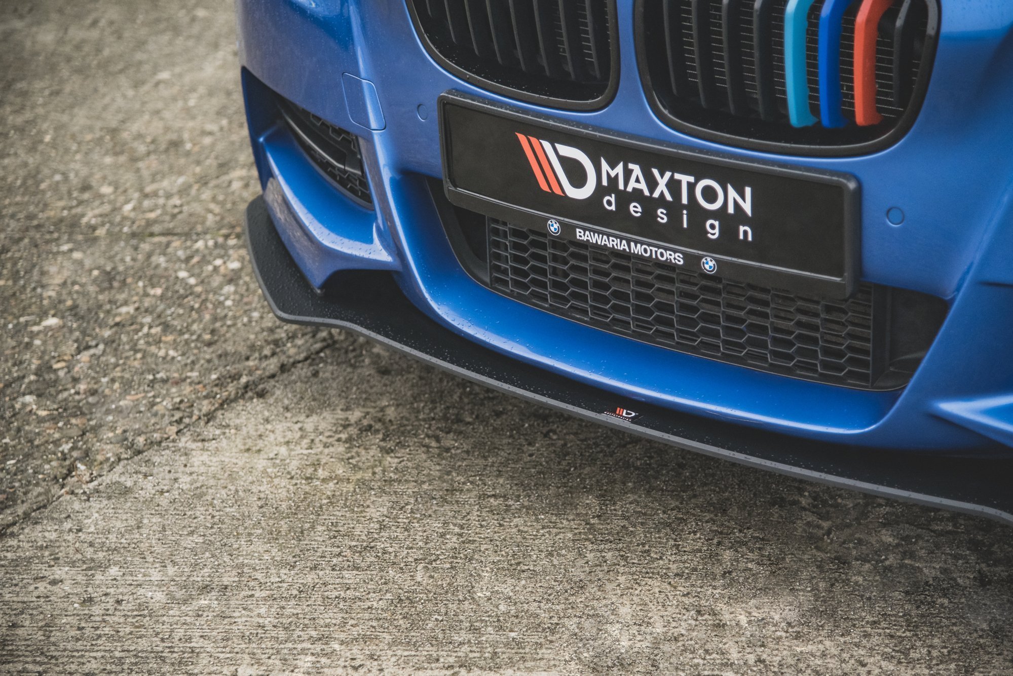 Street Pro Spoilerlippe Front Ansatz passend für BMW M135i F20 rot