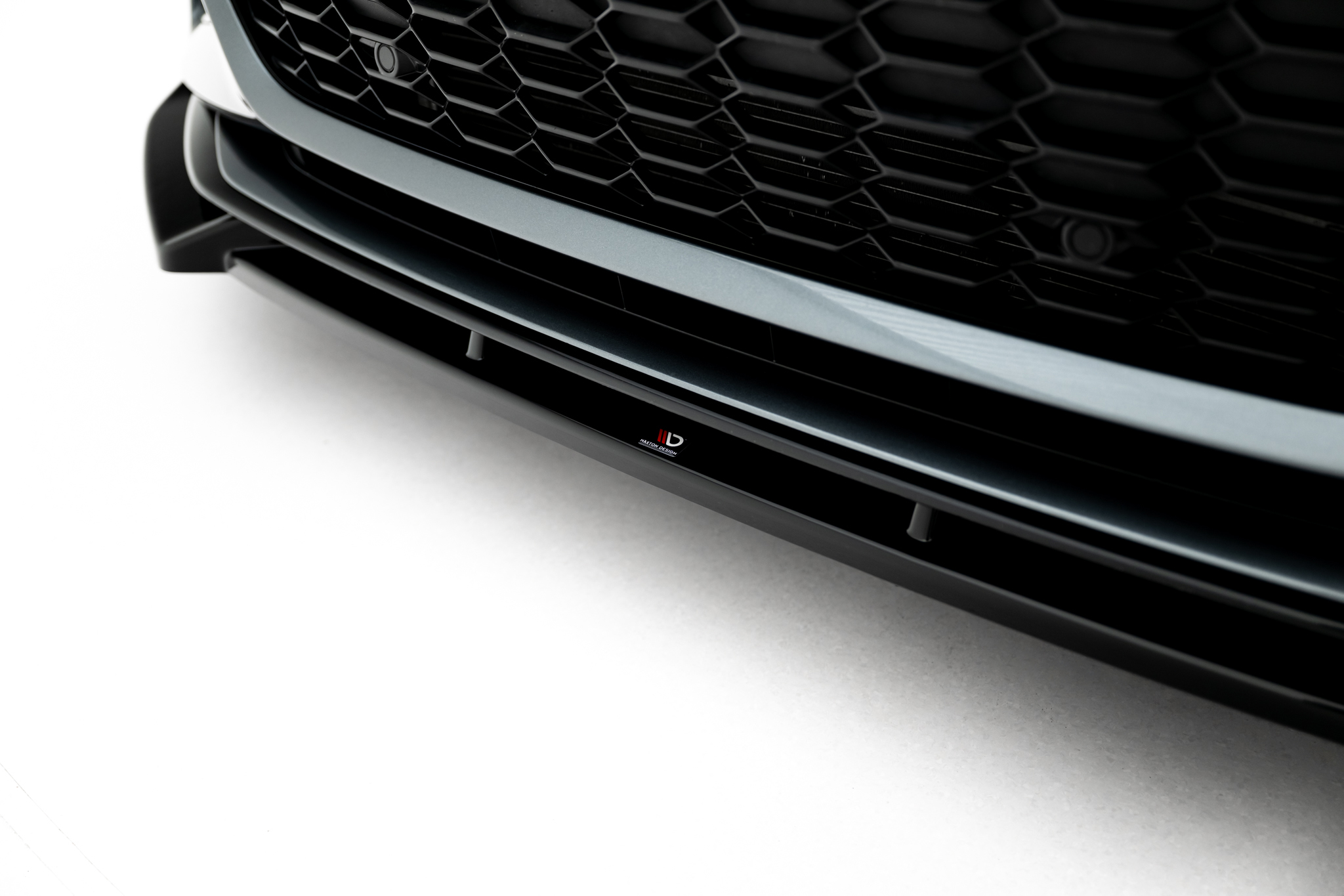 Front Ansatz V.1 für Audi RS6 C8 / C8 Facelift schwarz Hochglanz