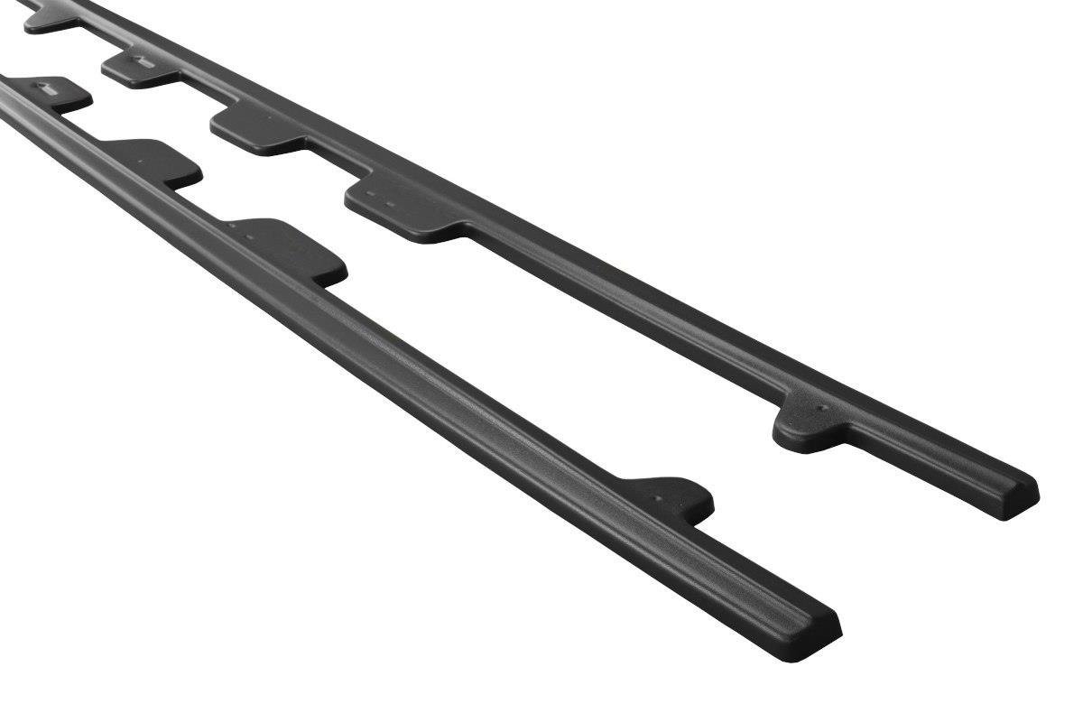 Seitenschweller Ansatz für V.1 für Audi S7 / A7 S-Line C7 schwarz Hochglanz