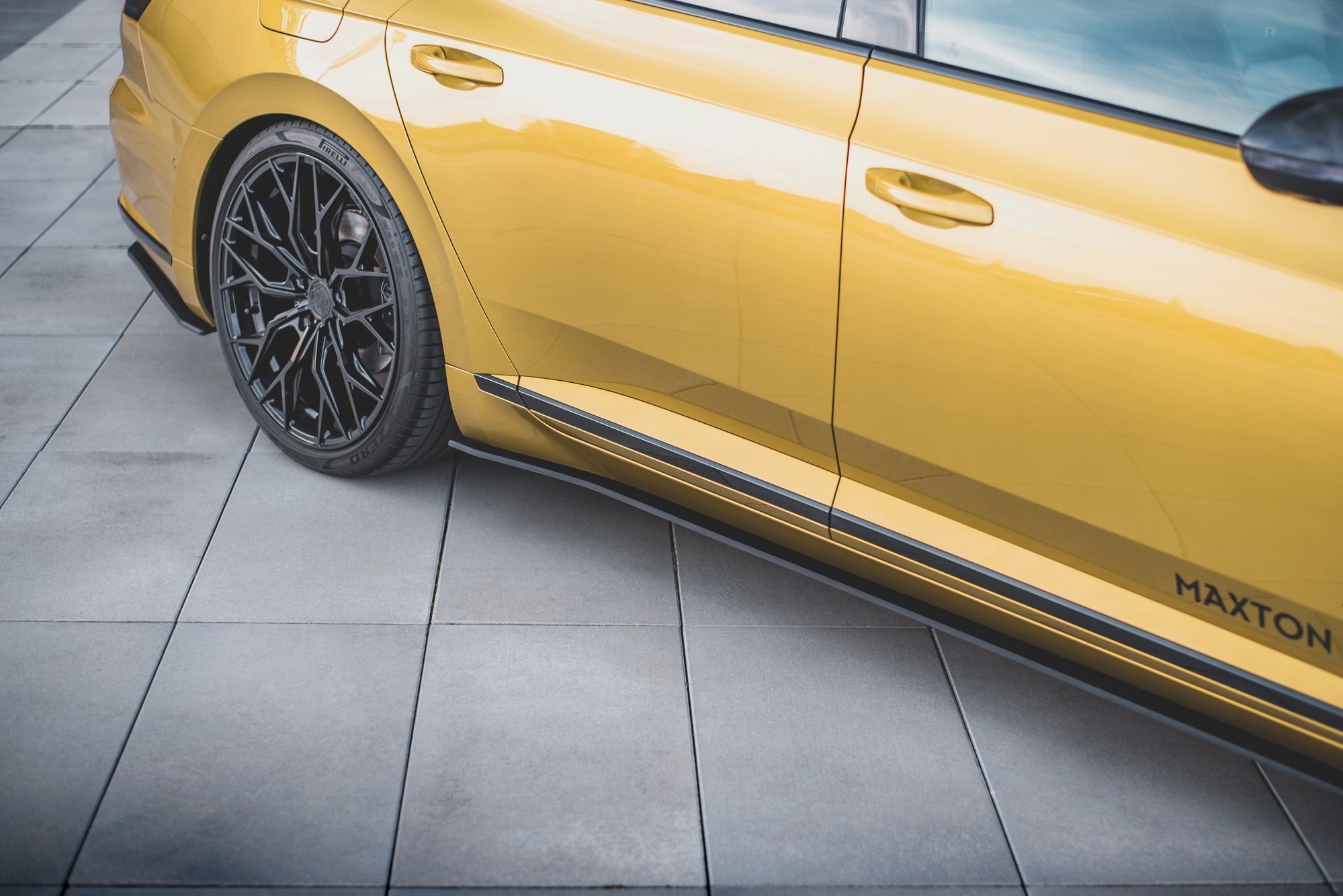 Street Pro Seitenschweller Leisten passend für VW Arteon R-Line rot