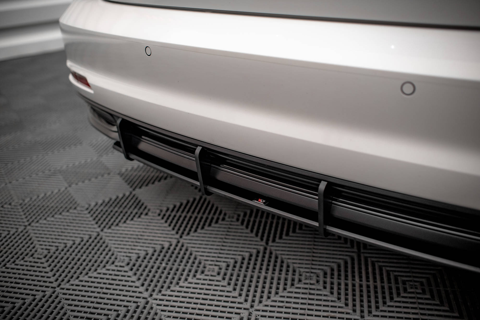 Street Pro Heckschürze Heck Ansatz Diffusor passend für Audi A6 C8 rot