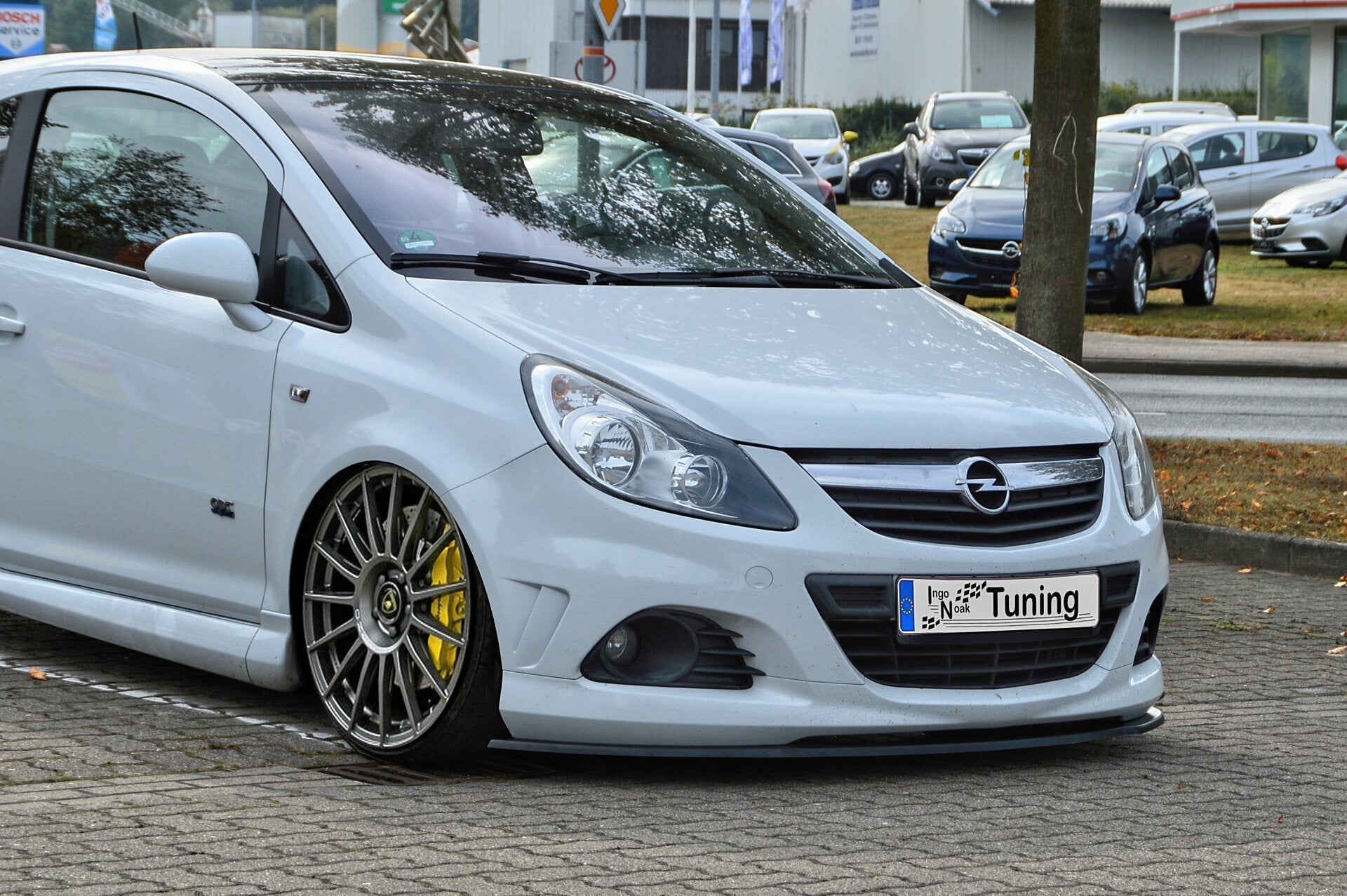 CUP Frontspoilerlippe für Opel Corsa D OPC Schwarz Matt