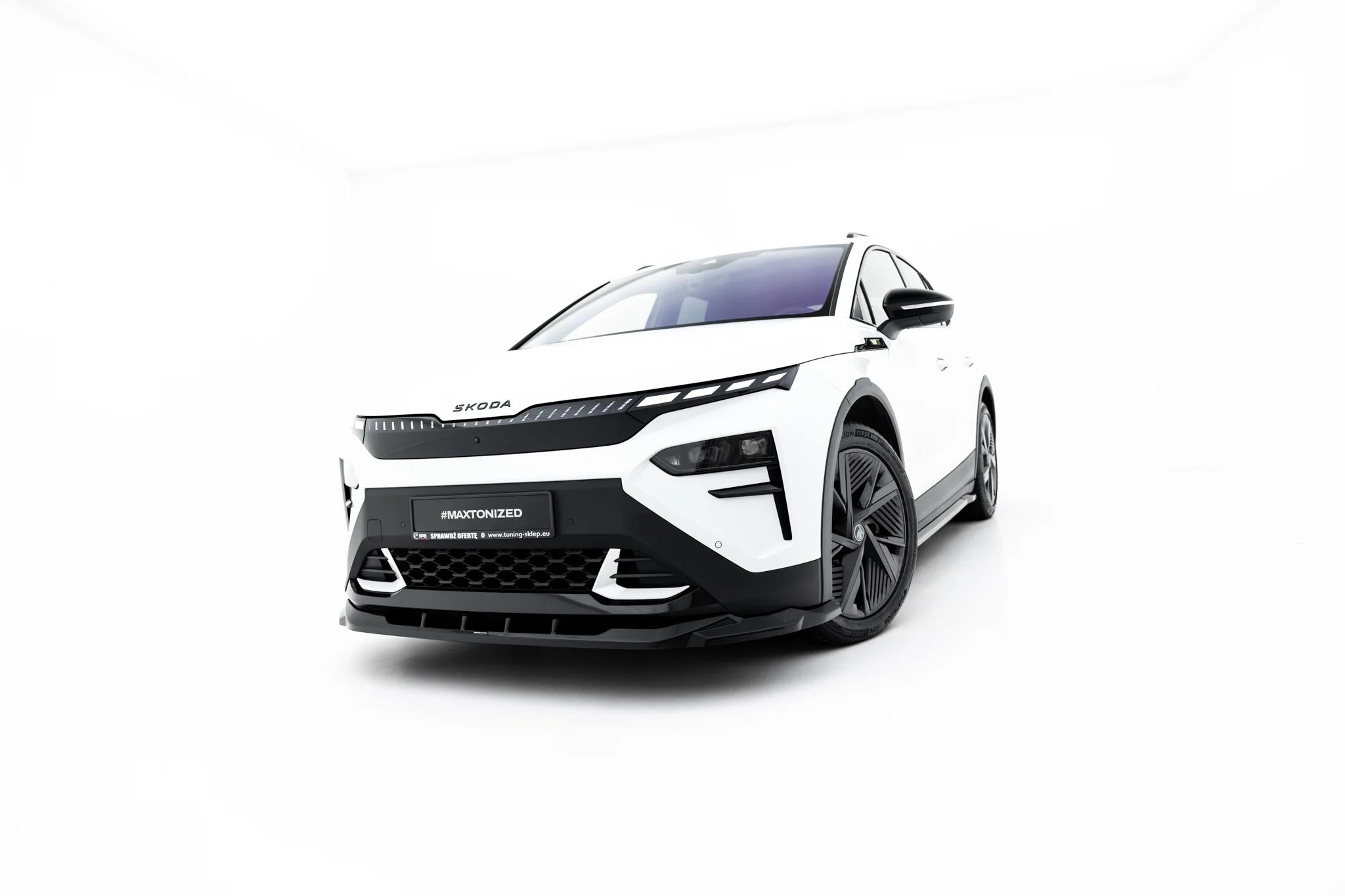 Street+ Spoilerlippe Front Ansatz passend für Skoda Elroq RS Mk1 schwarz Hochglanz