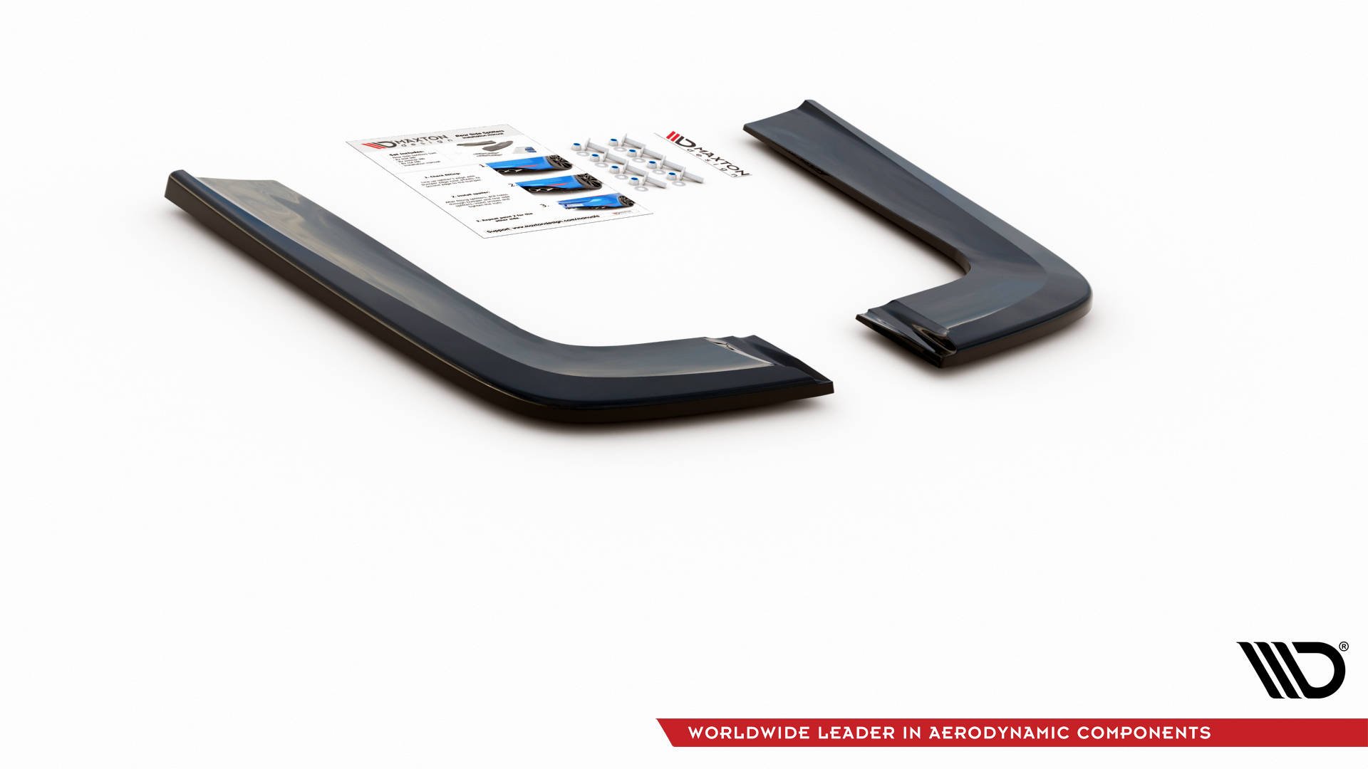 Street+ Heck Ansatz Flaps V.2 passend für Mercedes V-Klasse AMG-Line W447 FL schwarz Hochglanz