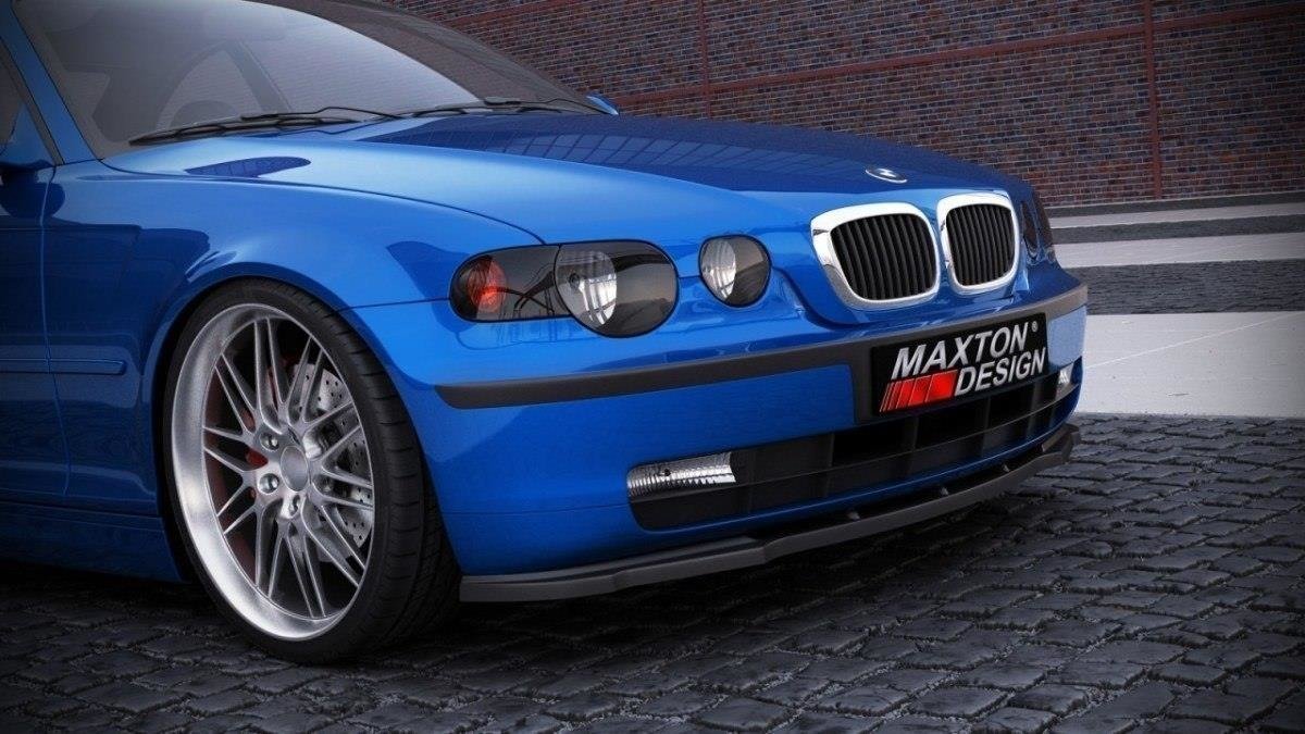 Street+ Spoilerlippe Front Ansatz passend für BMW 3er E46 COMPACT schwarz Hochglanz