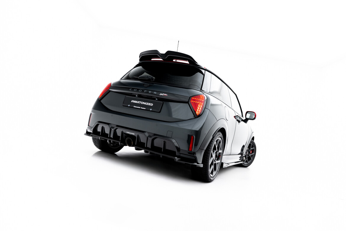 Diffusor RACE passend für Mini Cooper John Cooper Works F65 schwarz Hochglanz