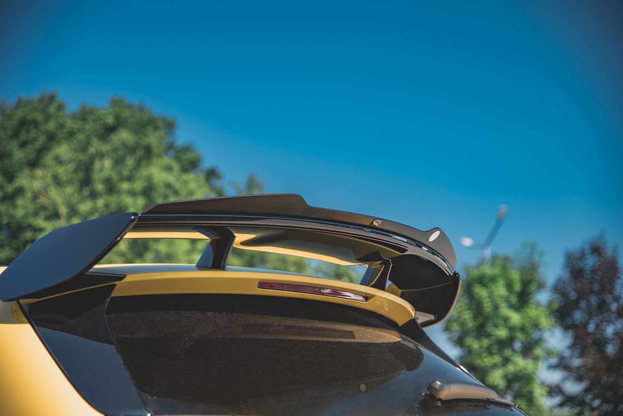 Heck Spoiler Aufsatz Abrisskante passend für Mercedes-AMG A 45 S W177 schwarz Hochglanz