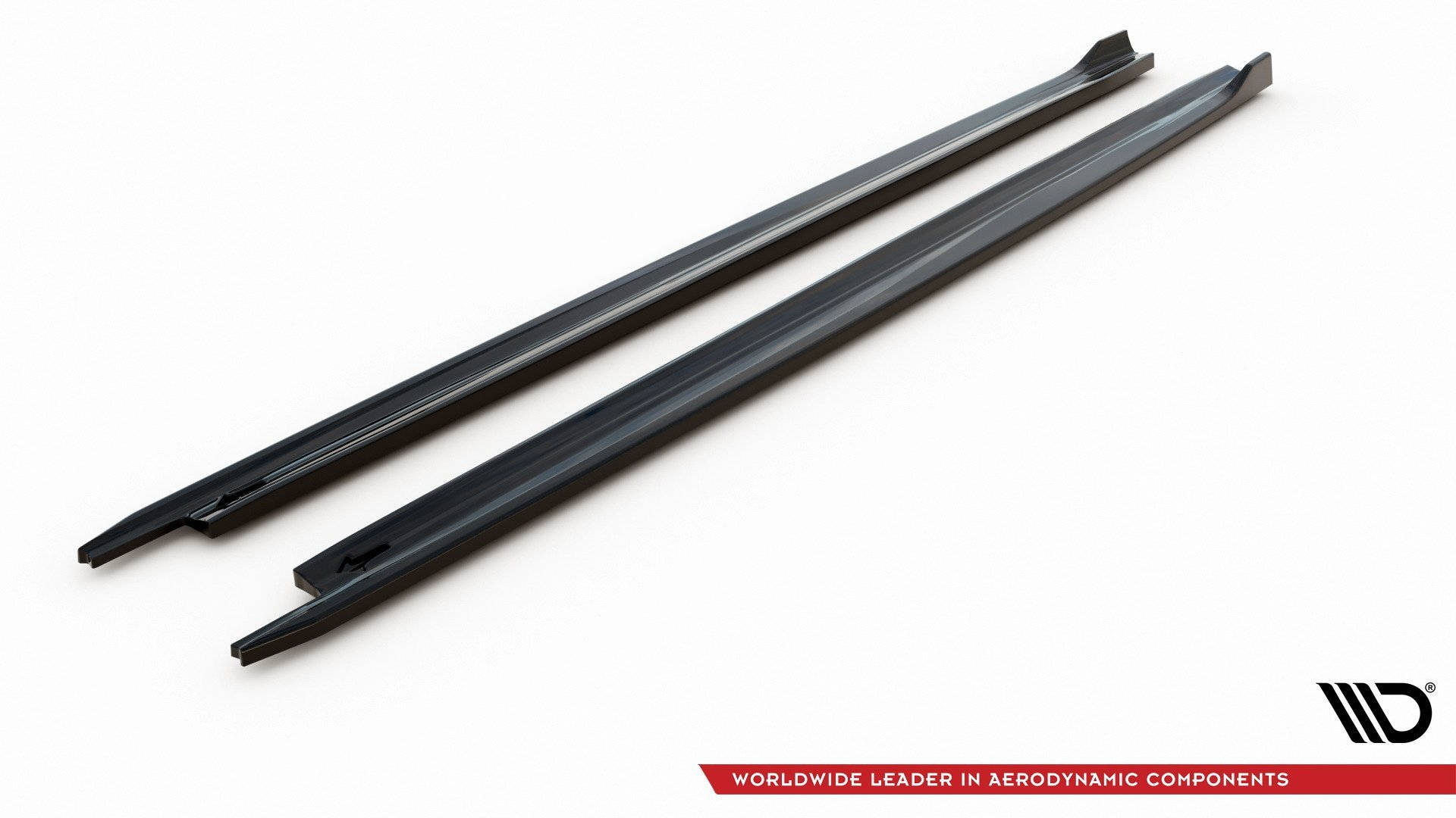Seitenschweller Ansatz für V.1 für Skoda Octavia Mk4 schwarz Hochglanz