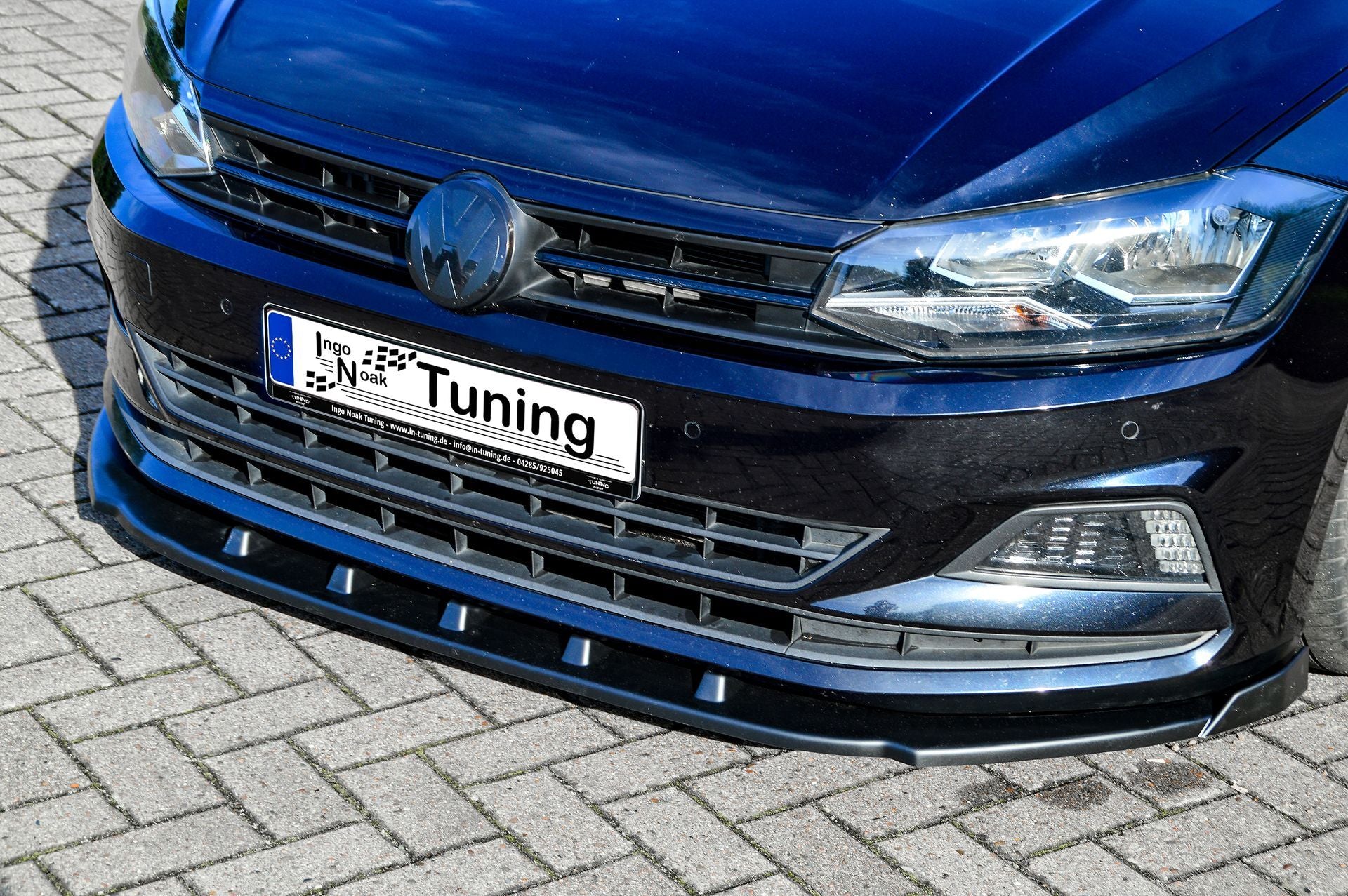 Spoilerschwert Cuplippe V2 mit Wings für VW Polo 6 2G Carbon Optik