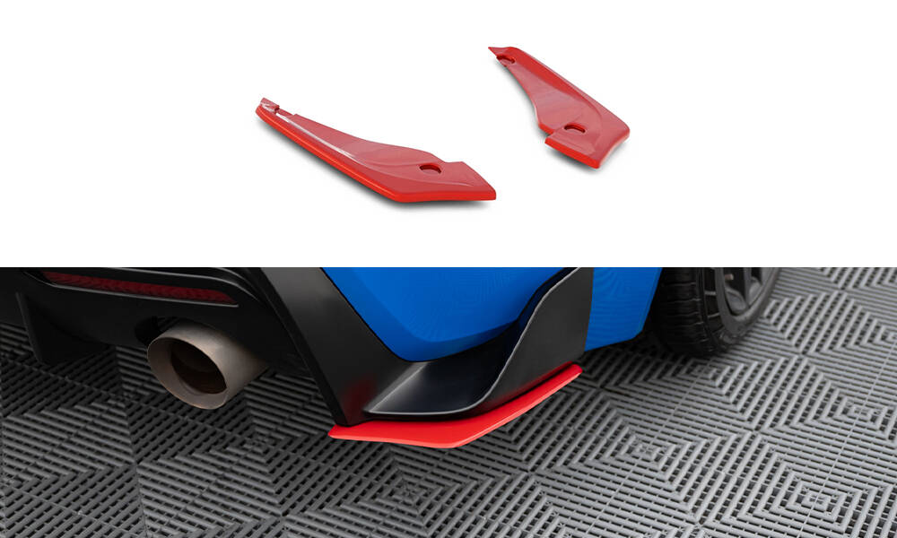 Heck Ansatz Flaps Diffusor V.2 für Toyota Supra Mk5 schwarz Hochglanz