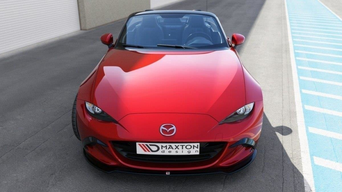 Street+ Spoilerlippe Front Ansatz V.2 passend für Mazda MX-5 ND Mk4 schwarz Hochglanz