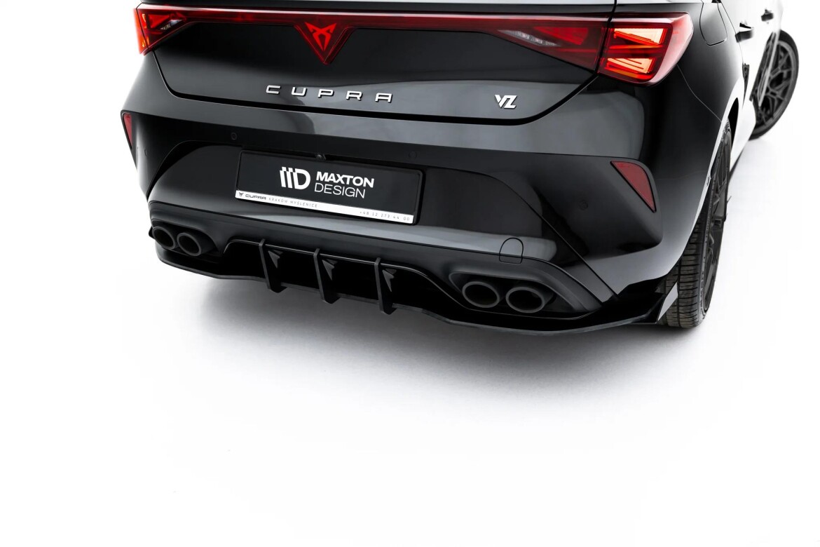 Diffusor Flaps passend für Cupra Leon Hatchback Mk1 Facelift schwarz Hochglanz