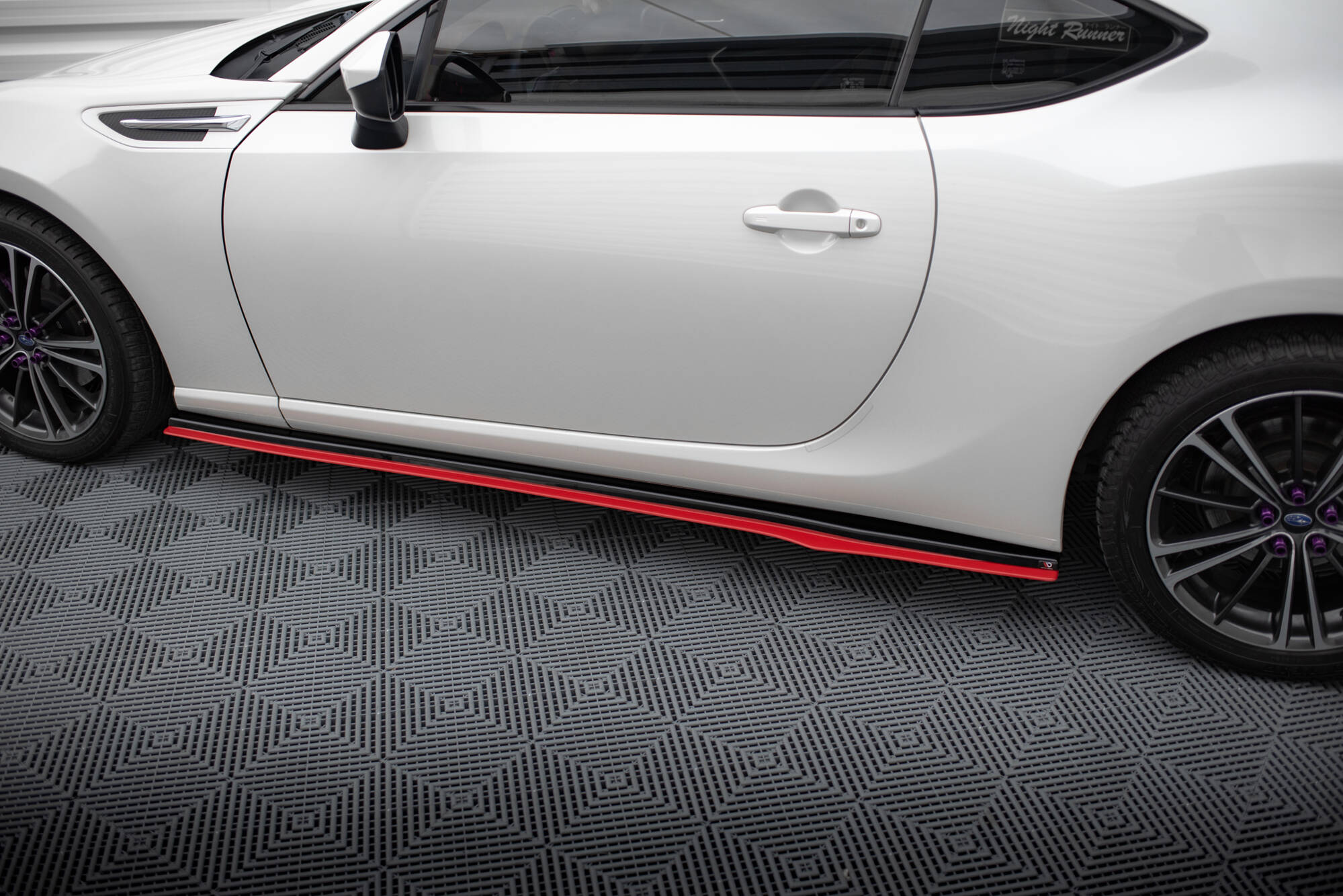 Seitenschweller Ansatz V.2 für Subaru BRZ Mk1 / Mk1 Facelift / Toyota GT86 Facelift schwarz Hochglanz